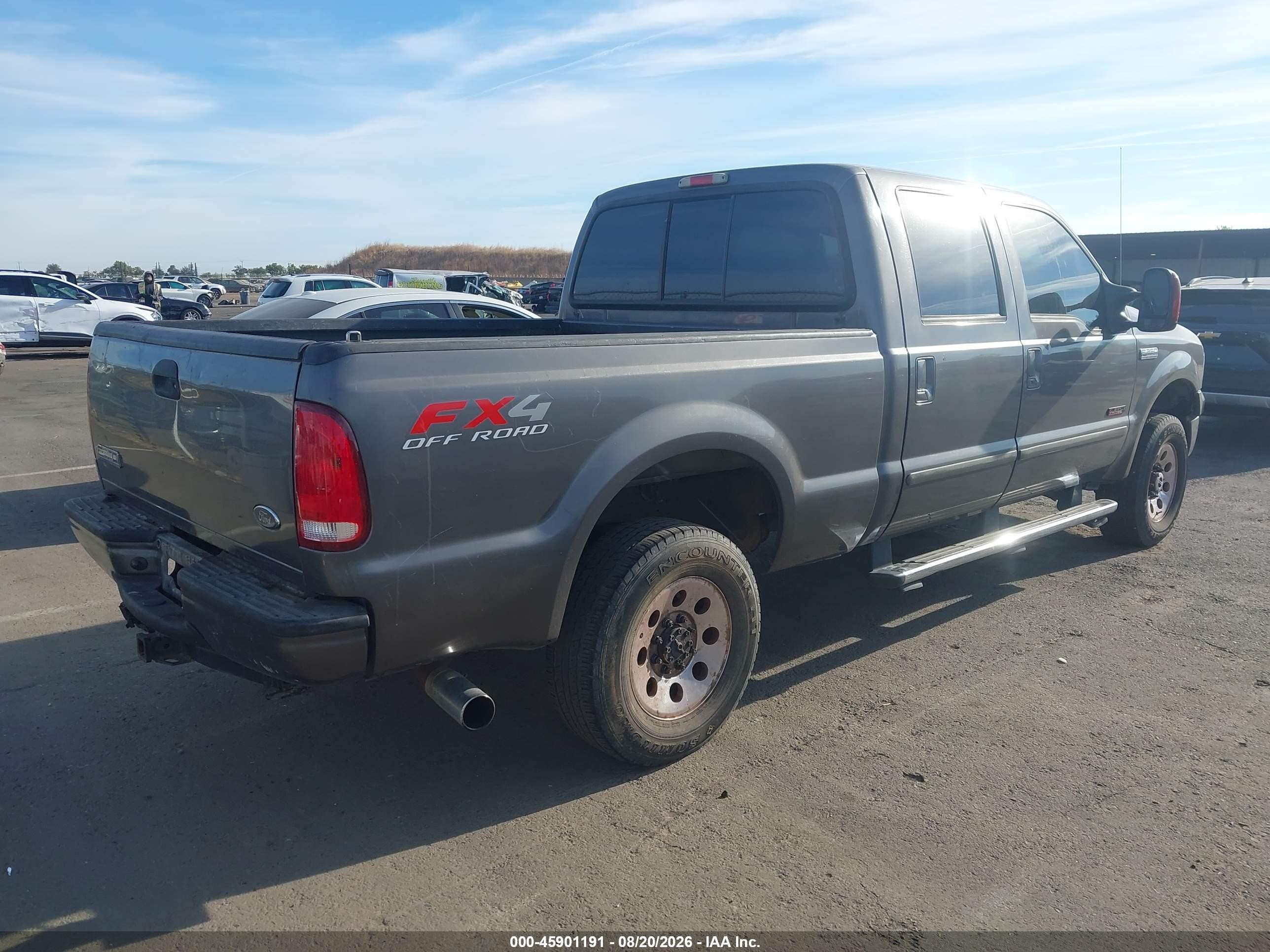 2005 Ford F-250 Lariat/xl/xlt Gray vin: 1FTSW21P35EA71654