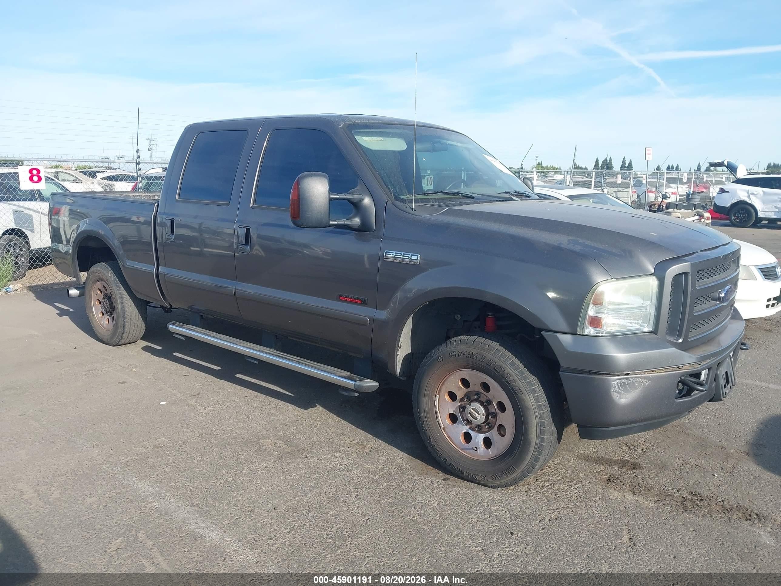 2005 Ford F-250 Lariat/xl/xlt Gray vin: 1FTSW21P35EA71654