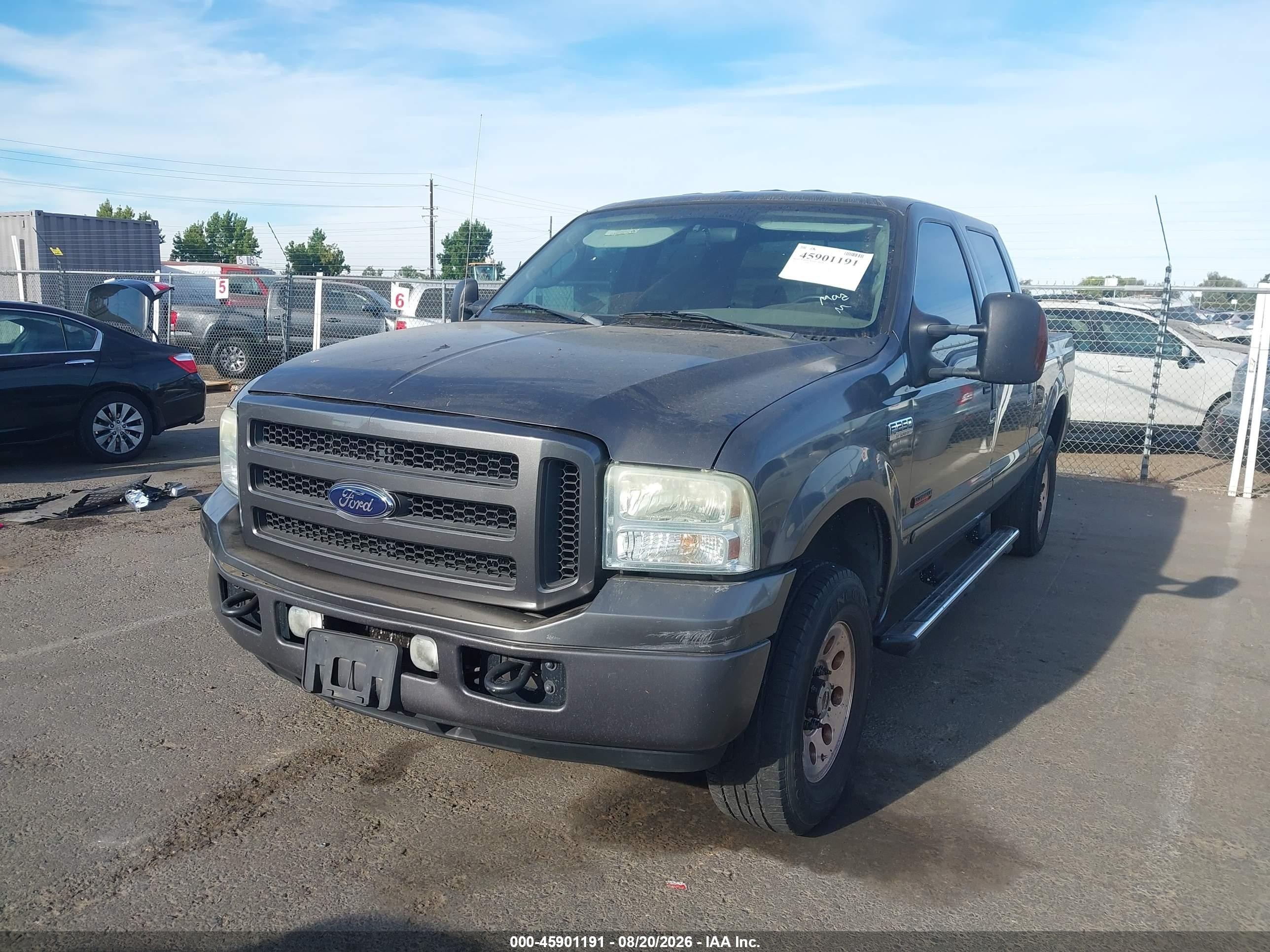 2005 Ford F-250 Lariat/xl/xlt Gray vin: 1FTSW21P35EA71654