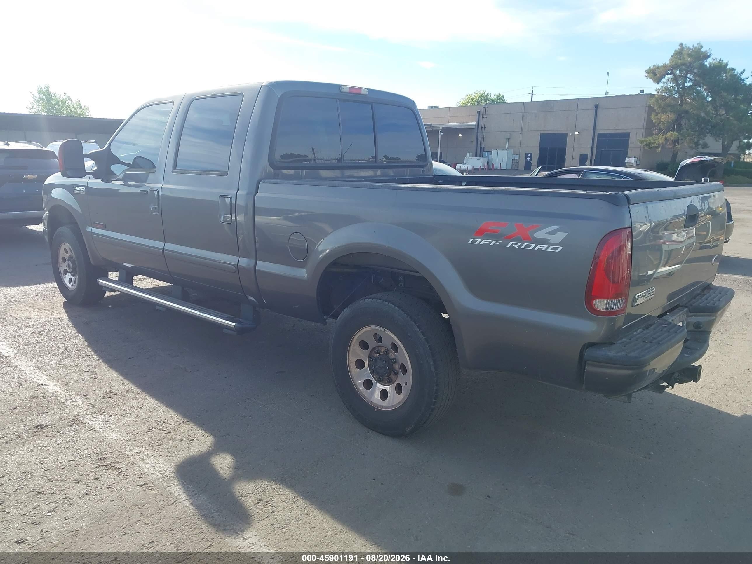 2005 Ford F-250 Lariat/xl/xlt Gray vin: 1FTSW21P35EA71654