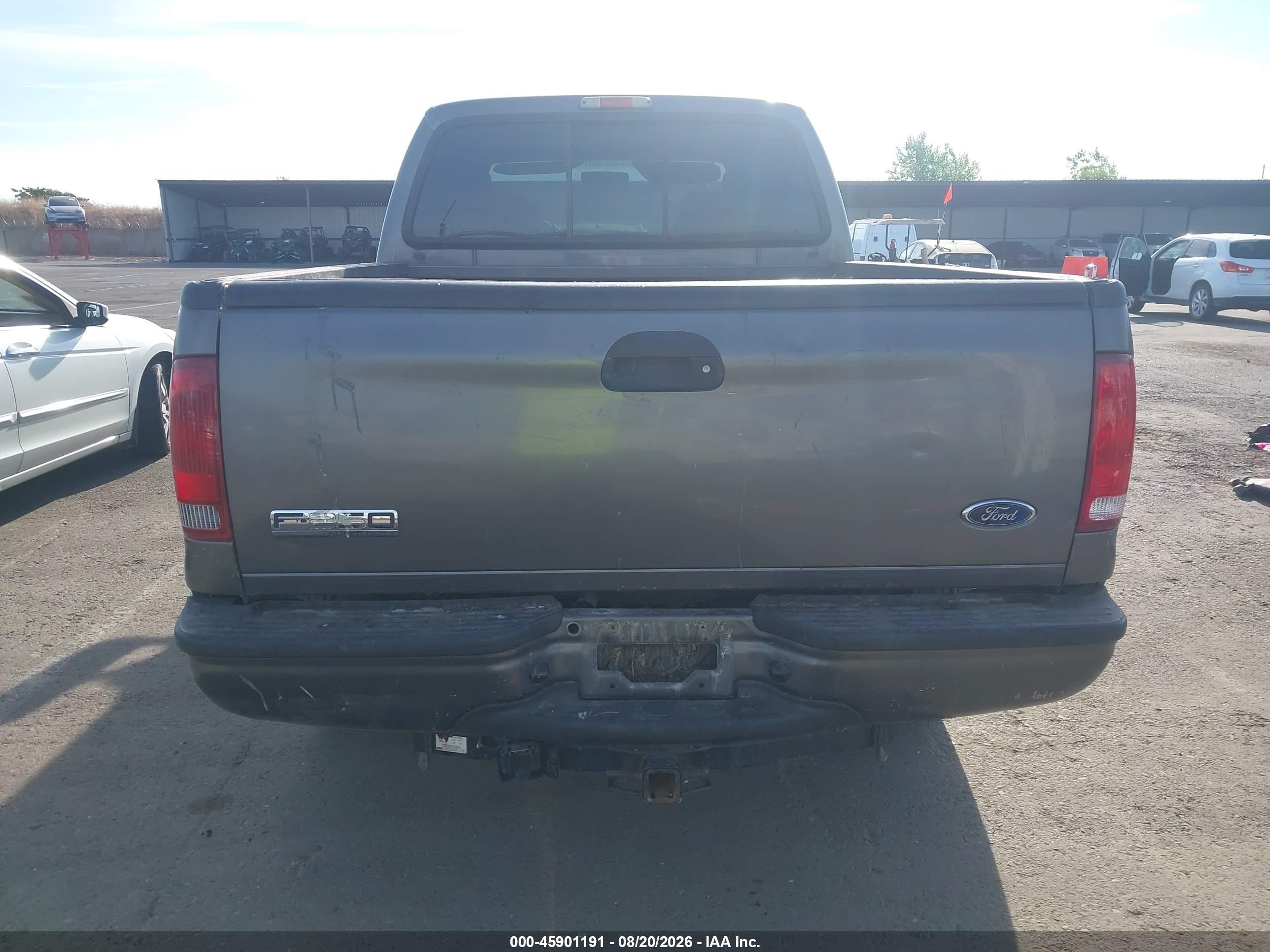 2005 Ford F-250 Lariat/xl/xlt Gray vin: 1FTSW21P35EA71654