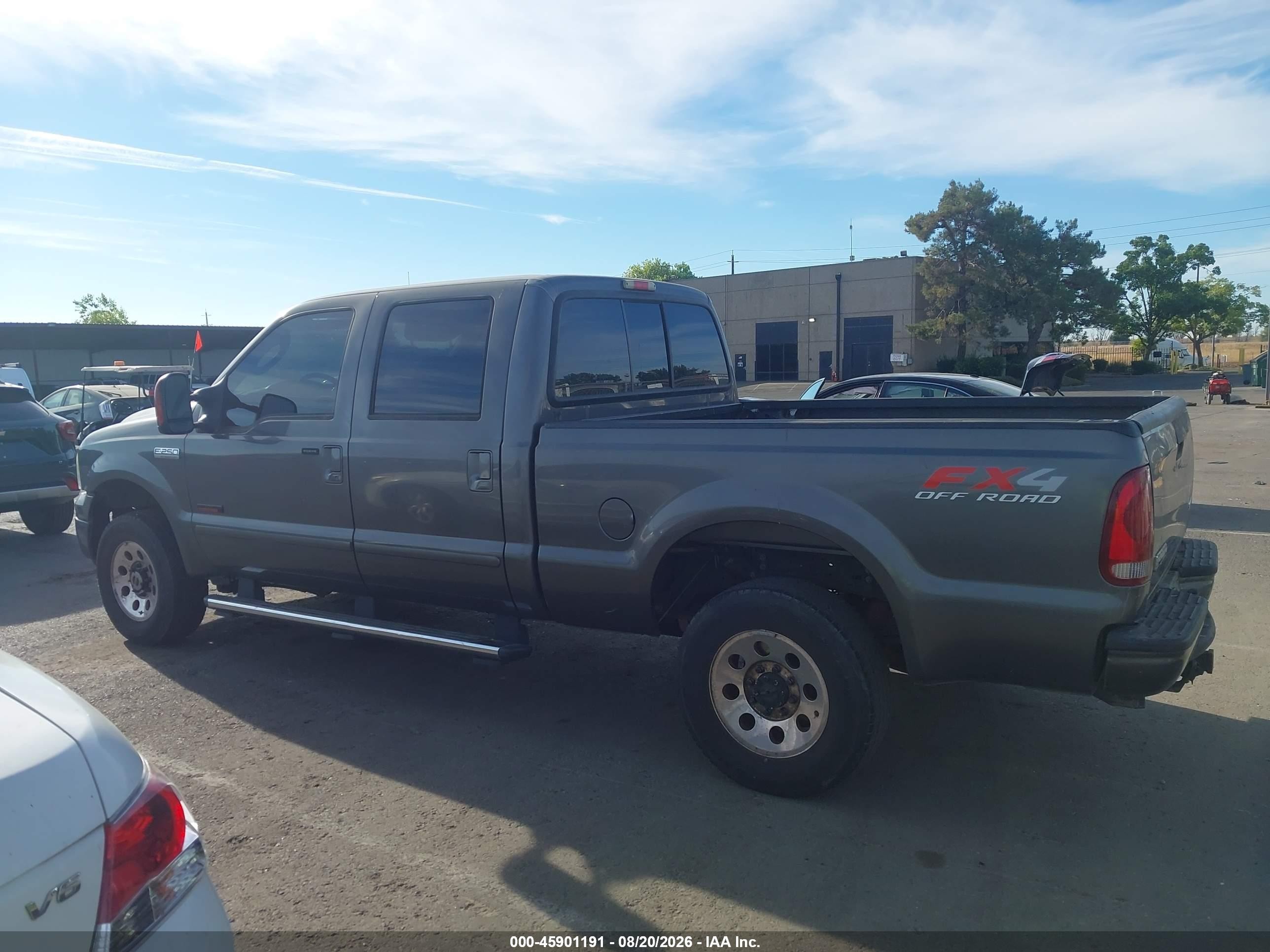 2005 Ford F-250 Lariat/xl/xlt Gray vin: 1FTSW21P35EA71654