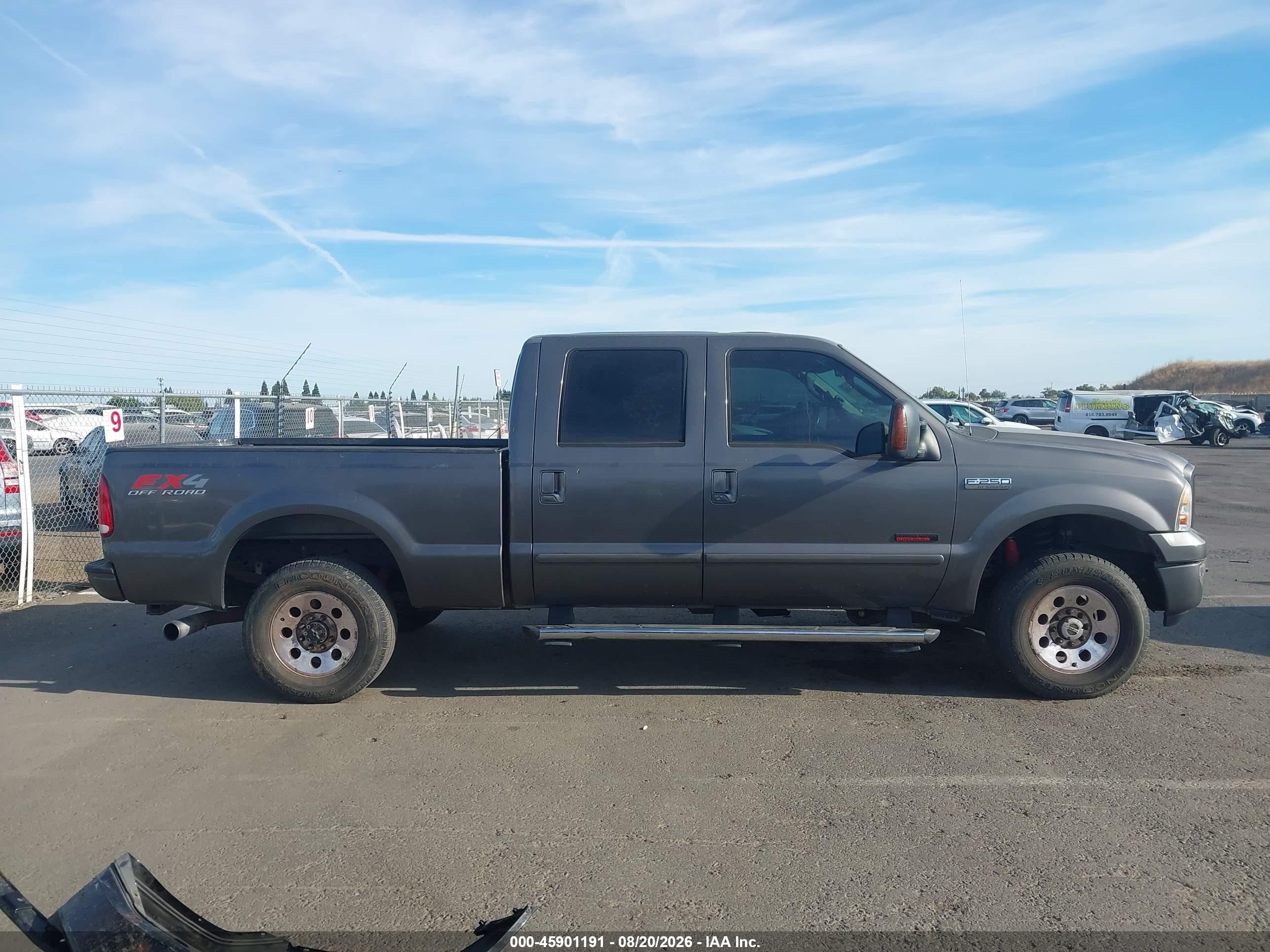 2005 Ford F-250 Lariat/xl/xlt Gray vin: 1FTSW21P35EA71654