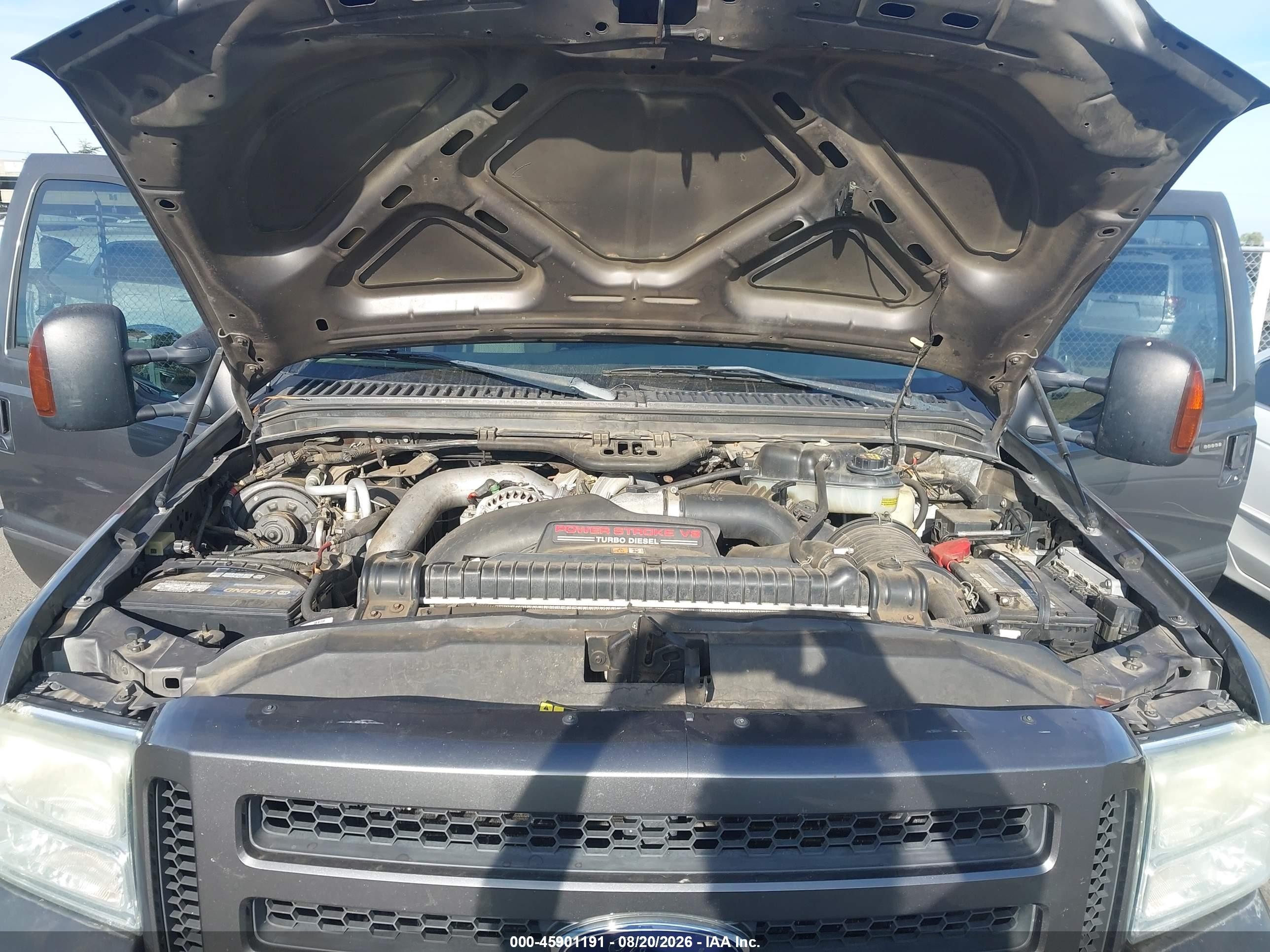 2005 Ford F-250 Lariat/xl/xlt Gray vin: 1FTSW21P35EA71654