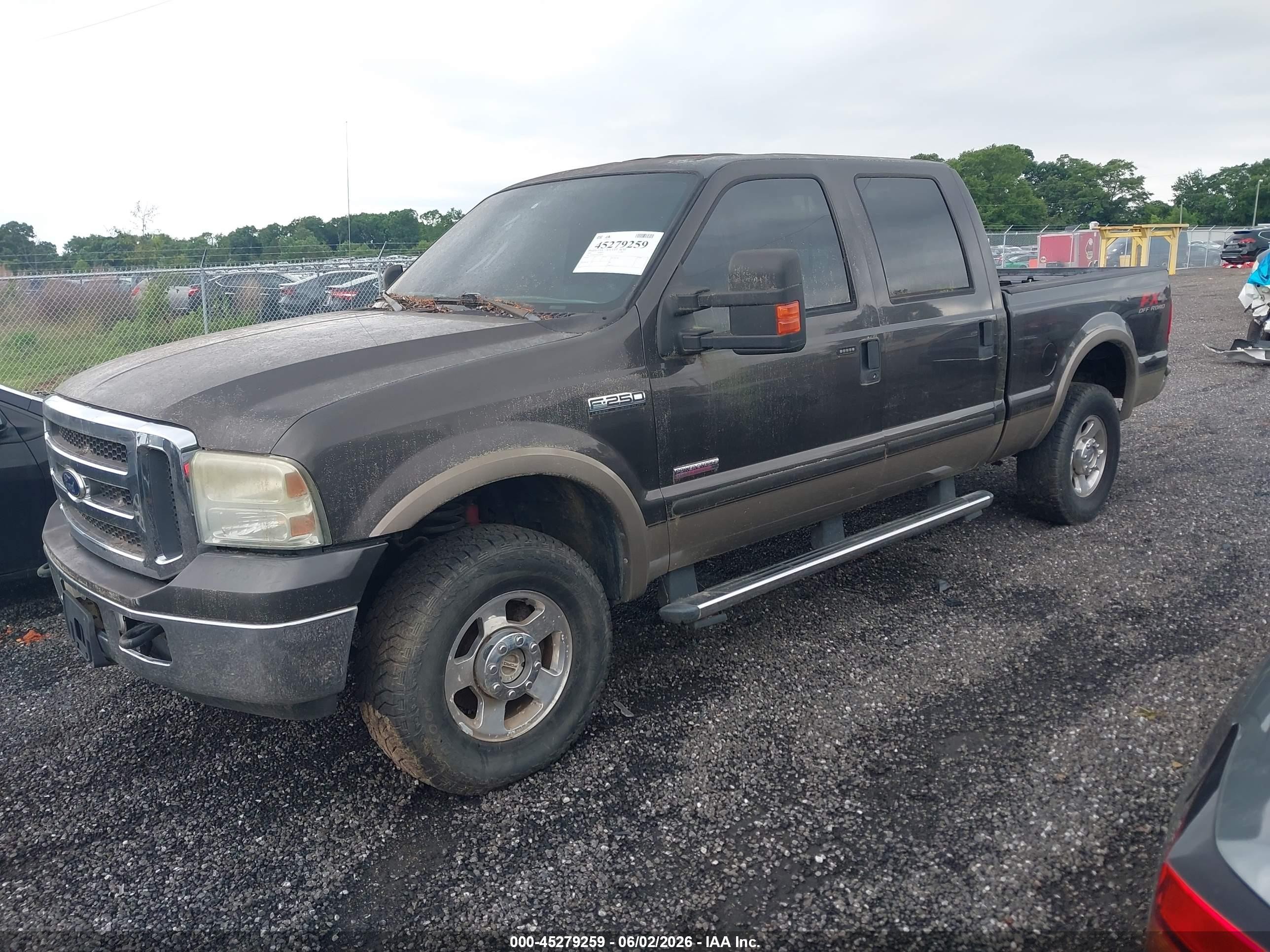 2005 Ford F-250 Lariat/xl/xlt Brown vin: 1FTSW21P35EA83481