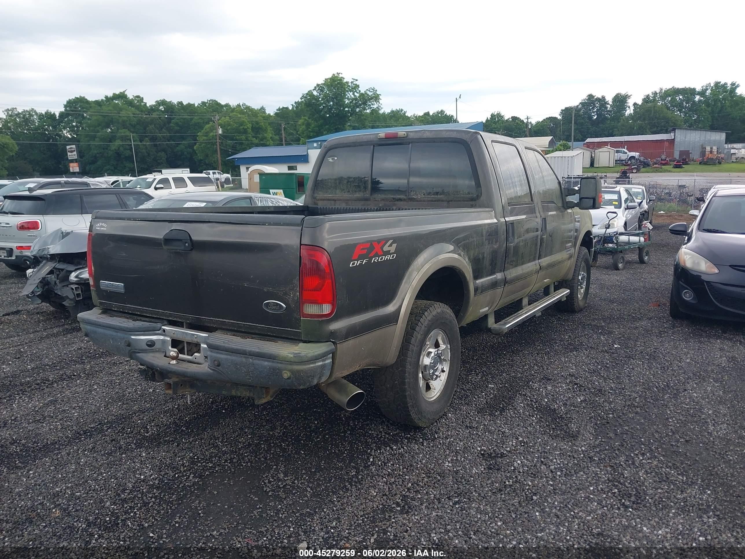 2005 Ford F-250 Lariat/xl/xlt Brown vin: 1FTSW21P35EA83481