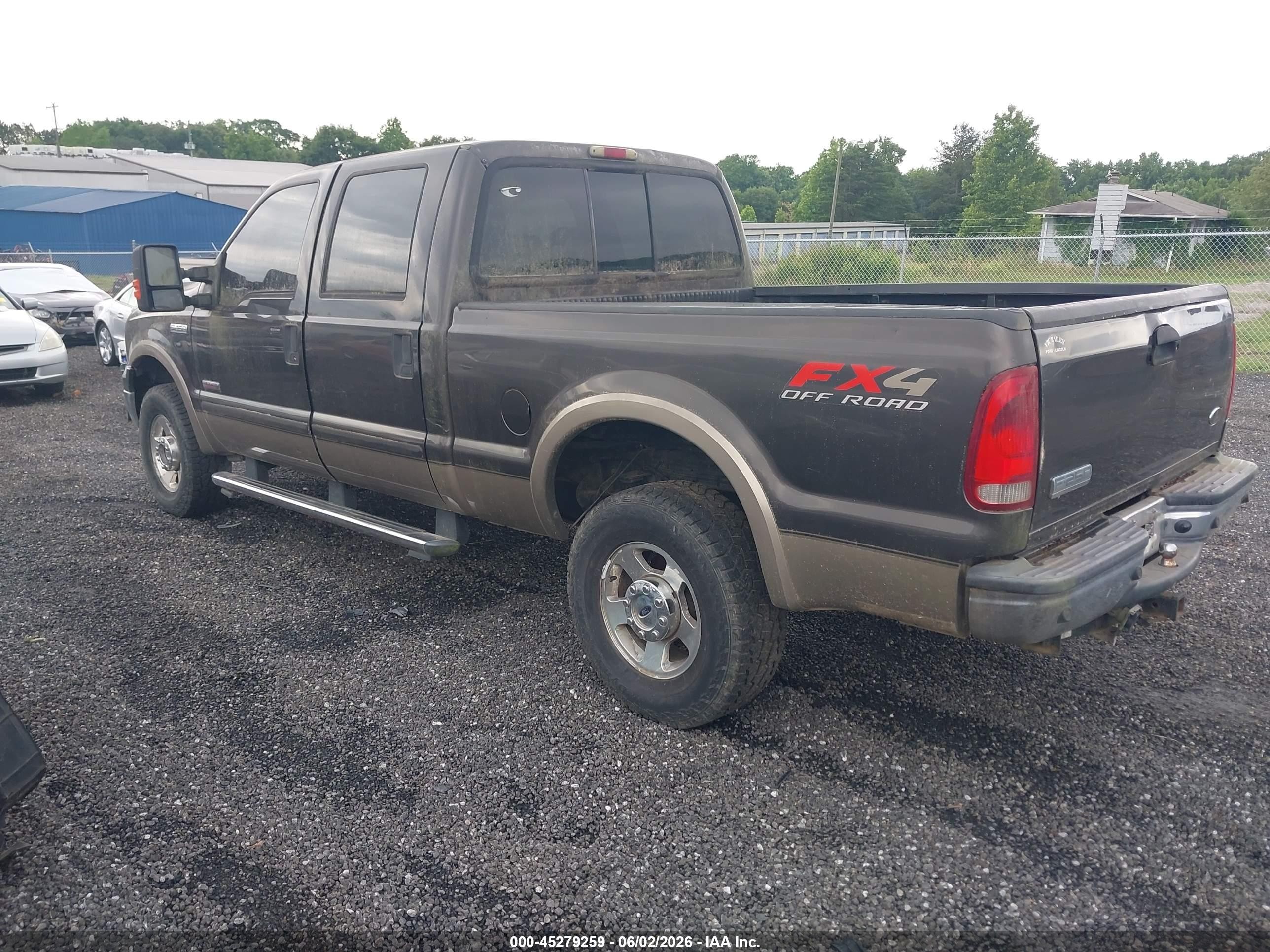 2005 Ford F-250 Lariat/xl/xlt Brown vin: 1FTSW21P35EA83481