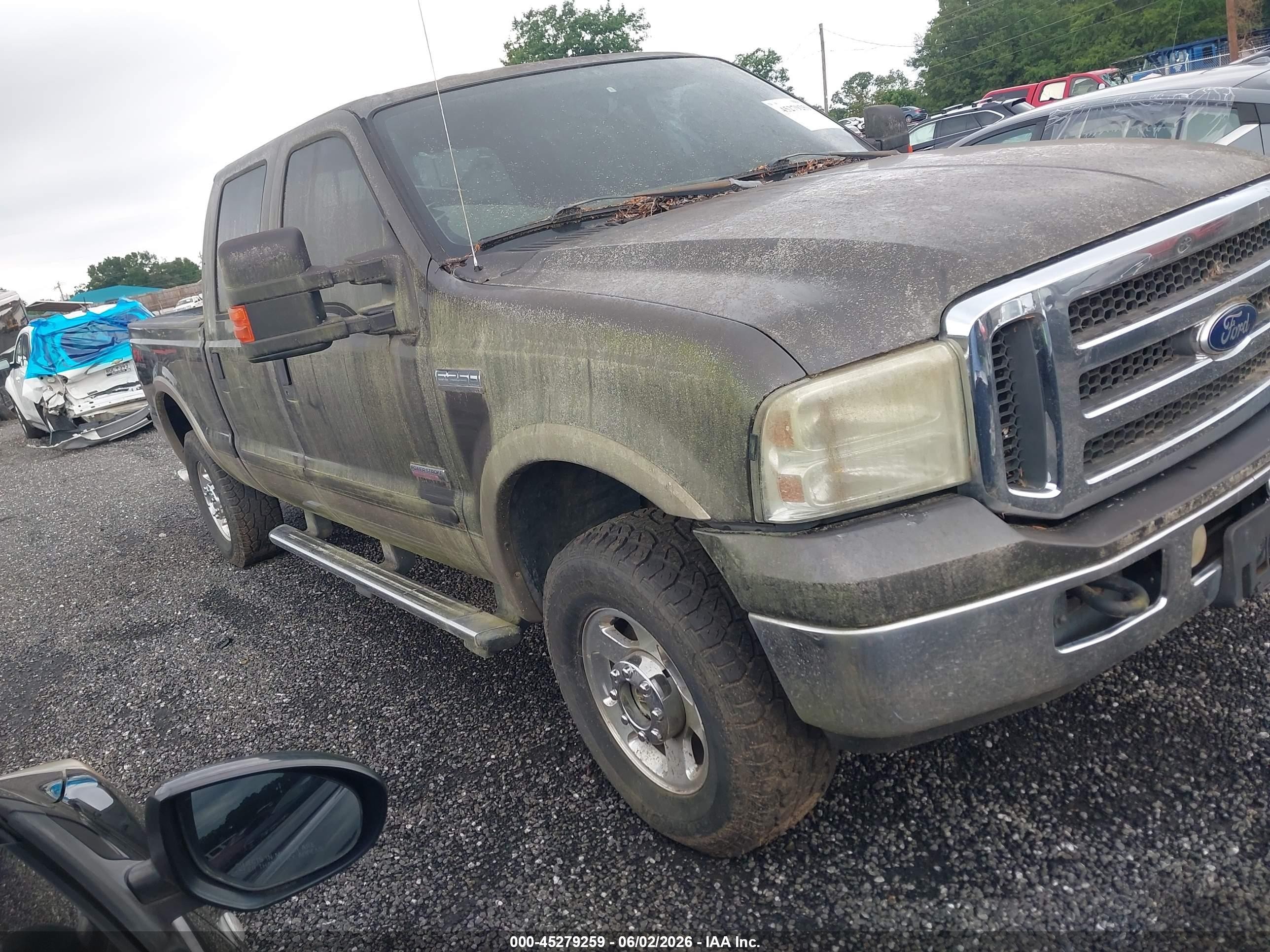 2005 Ford F-250 Lariat/xl/xlt Коричневый vin: 1FTSW21P35EA83481