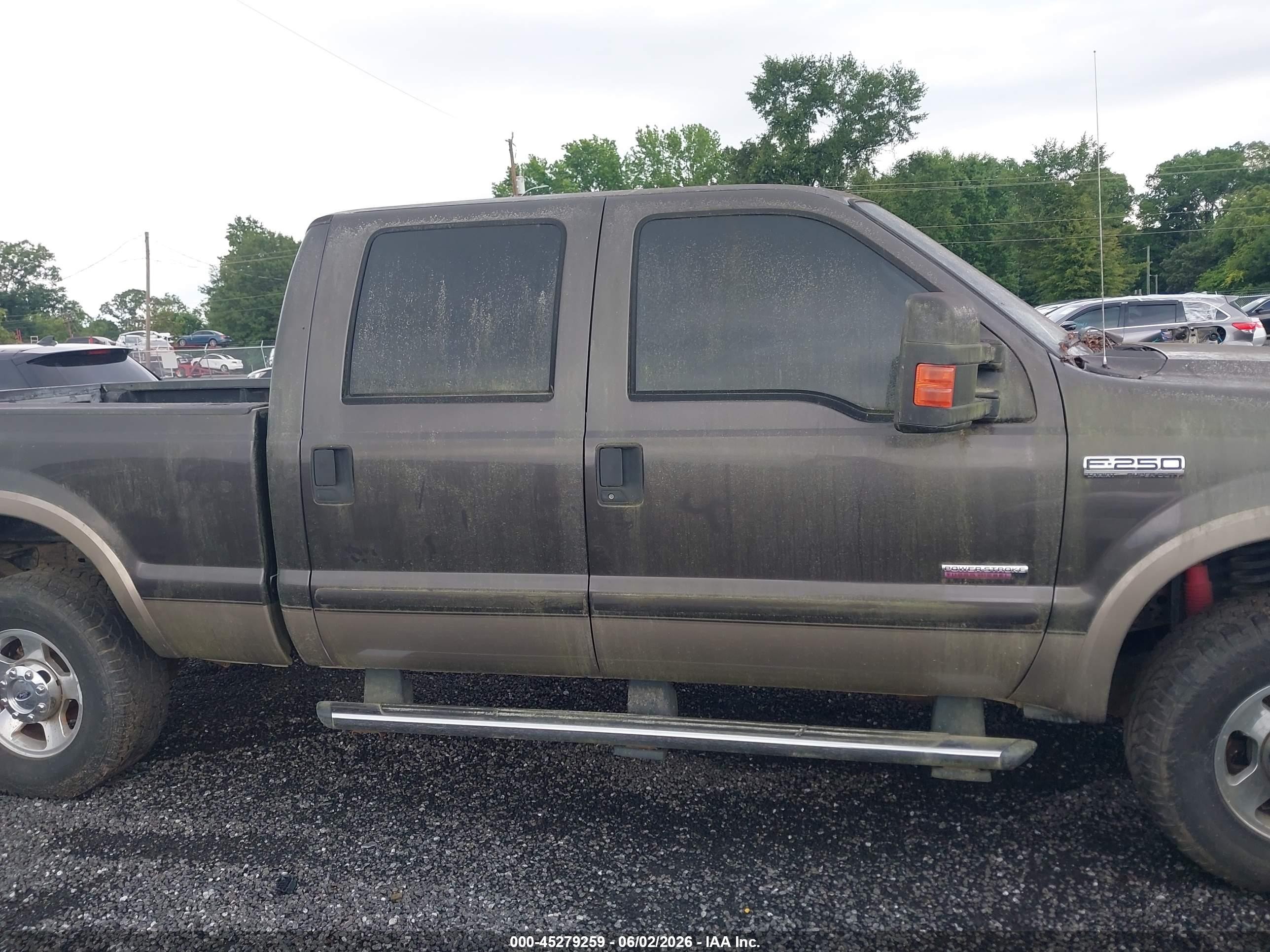 2005 Ford F-250 Lariat/xl/xlt Brown vin: 1FTSW21P35EA83481