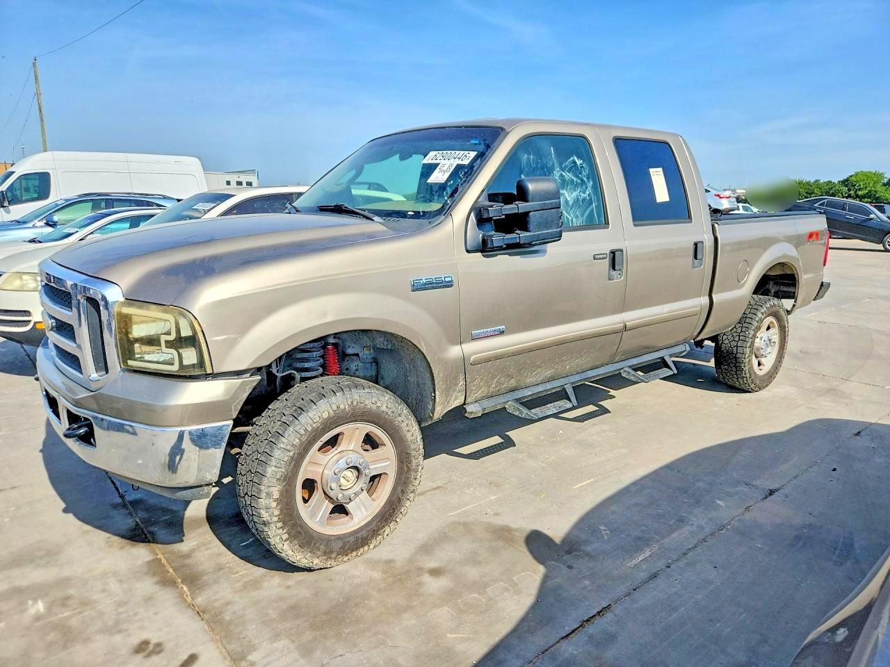2005 Ford F250 Super Duty Tan vin: 1FTSW21P35EB23512