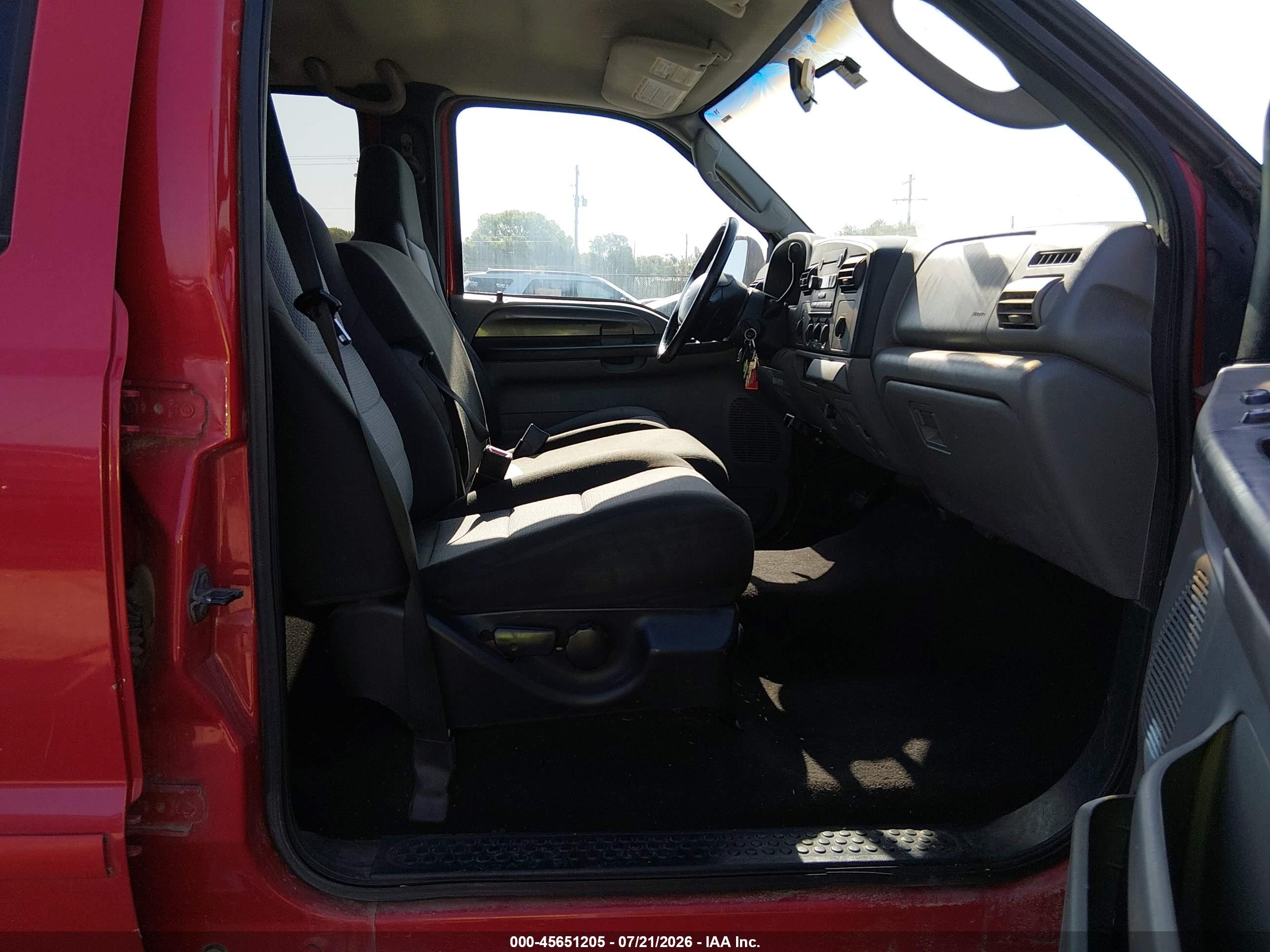 2005 Ford F-250 Lariat/xl/xlt Red vin: 1FTSW21P35EB68417