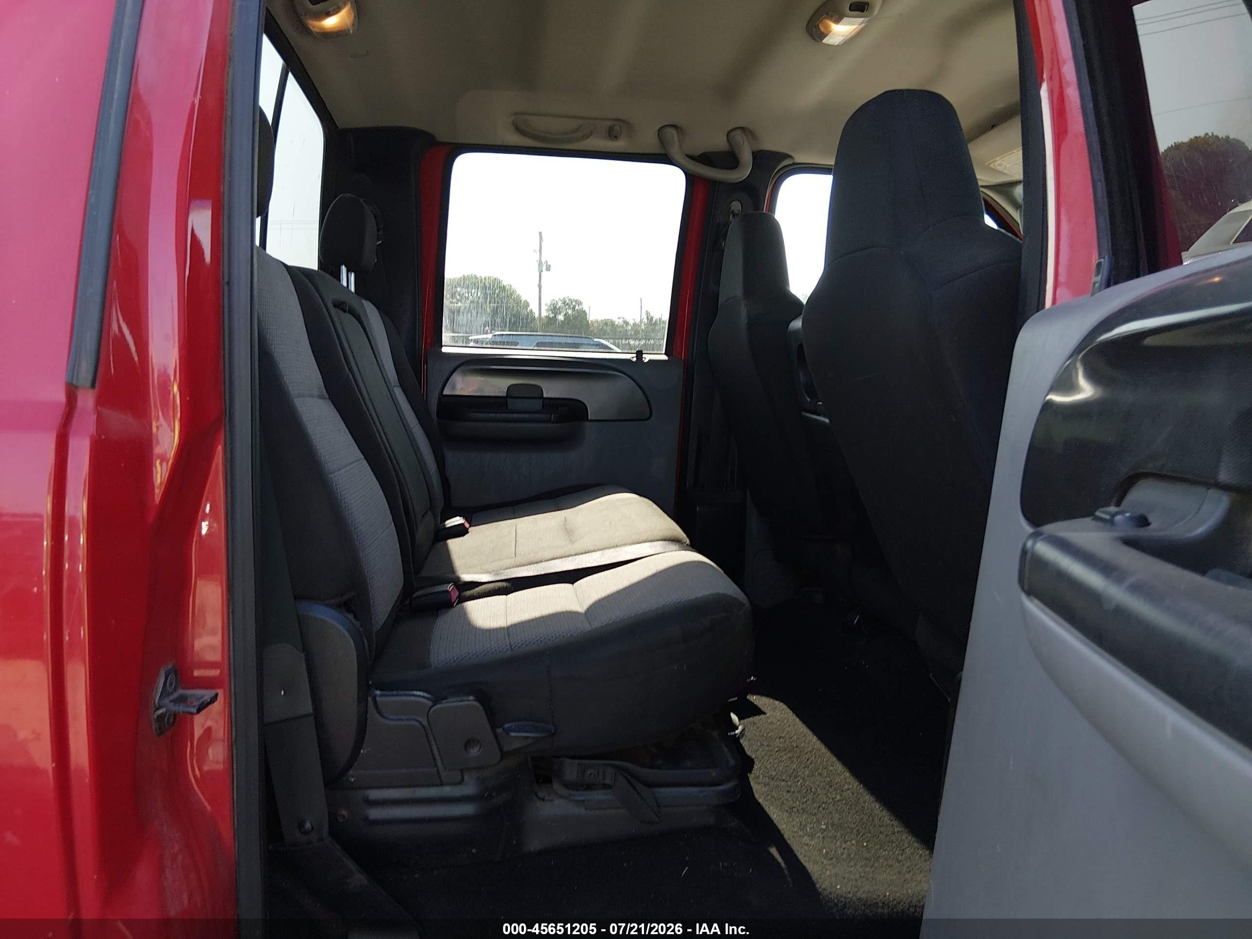 2005 Ford F-250 Lariat/xl/xlt Red vin: 1FTSW21P35EB68417