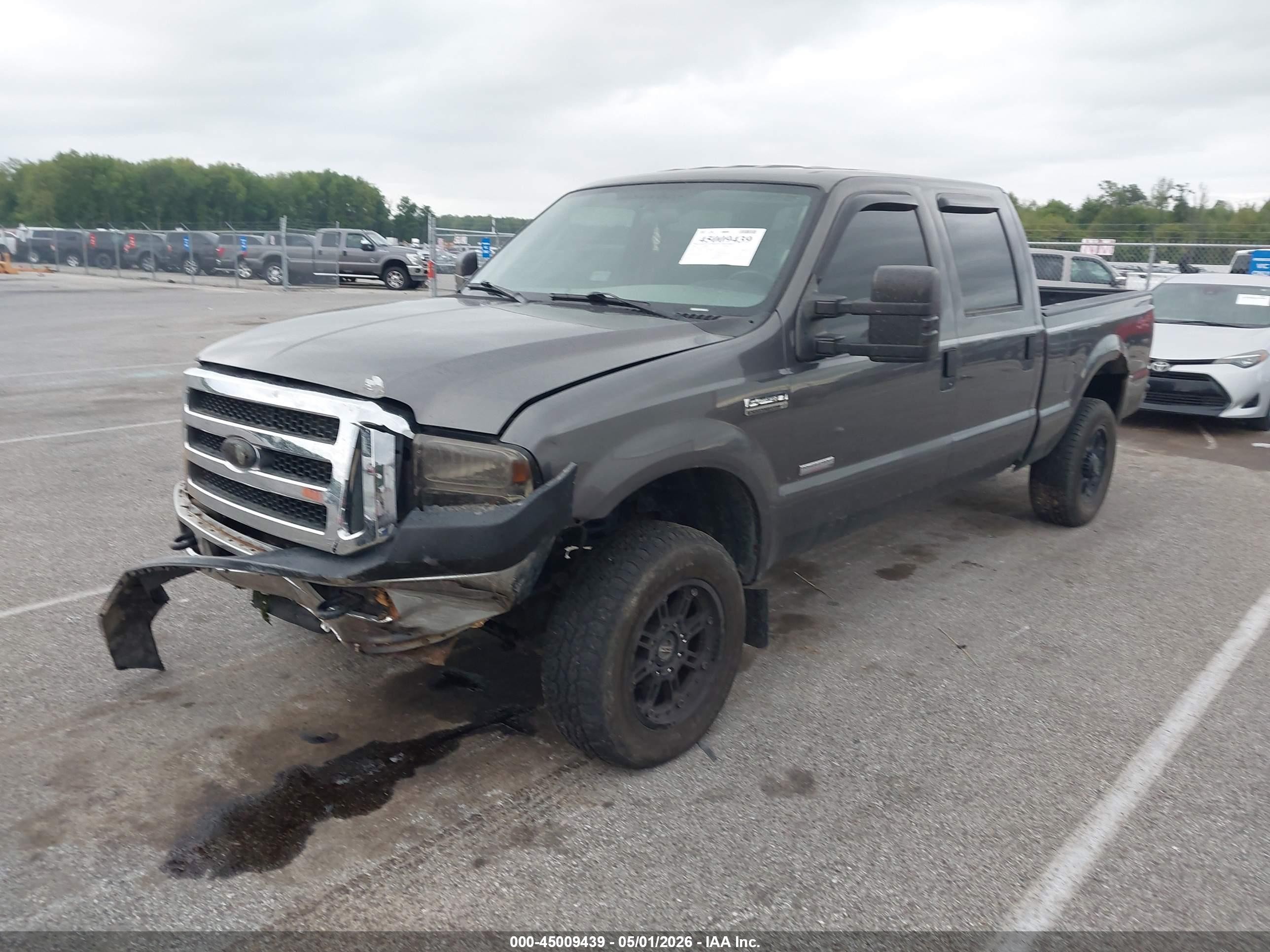 2005 Ford F-250 Lariat/xl/xlt Gray vin: 1FTSW21P35EC51572