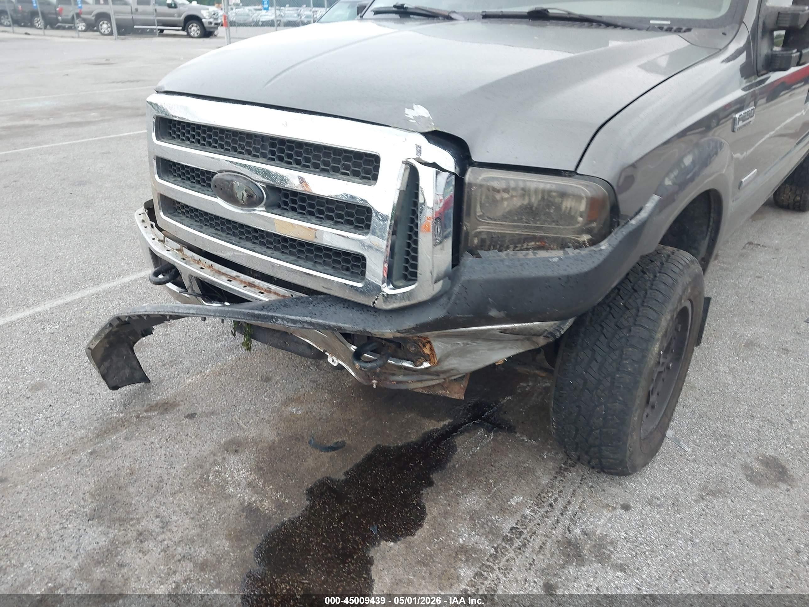 2005 Ford F-250 Lariat/xl/xlt Gray vin: 1FTSW21P35EC51572