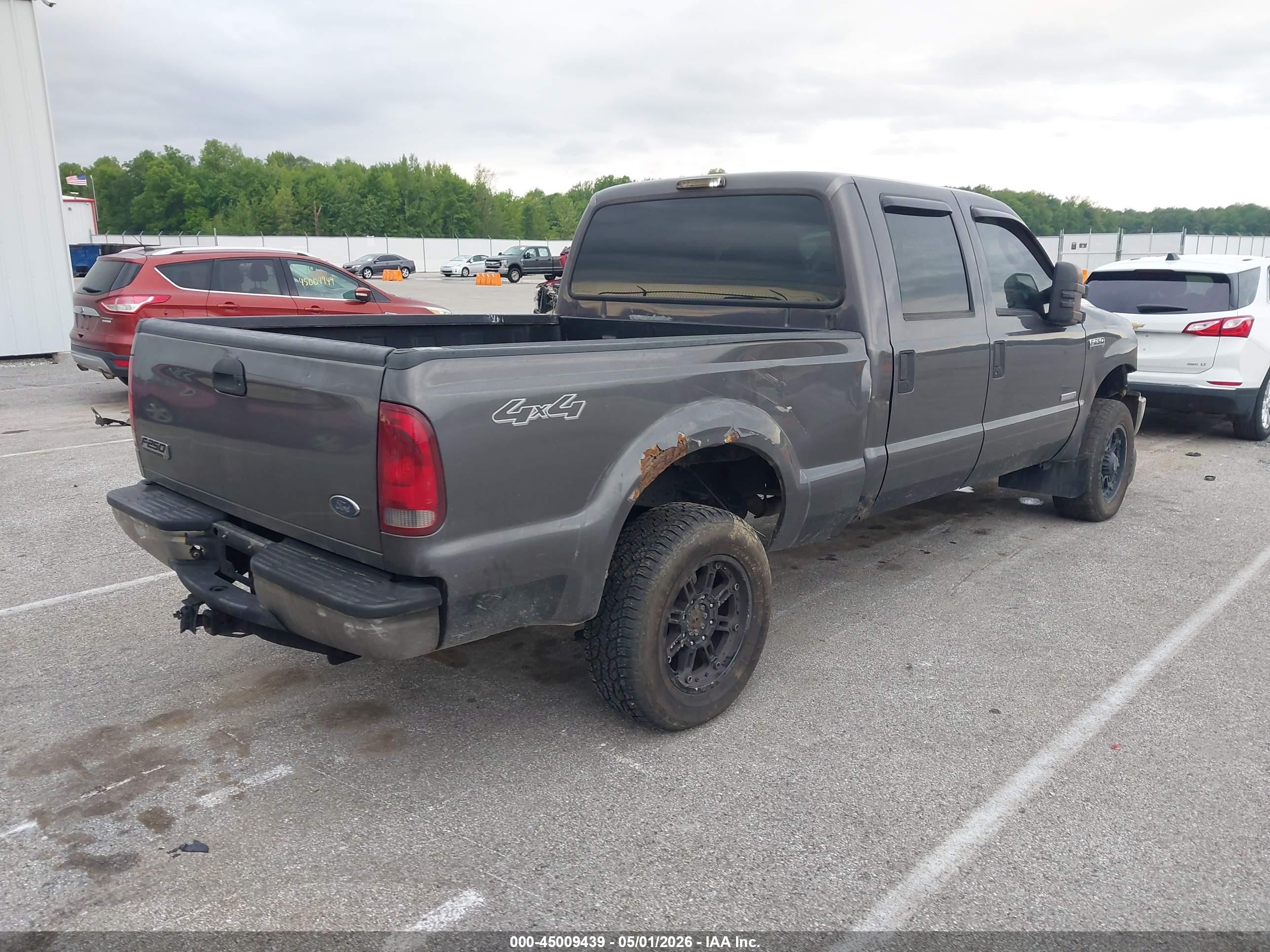 2005 Ford F-250 Lariat/xl/xlt Gray vin: 1FTSW21P35EC51572