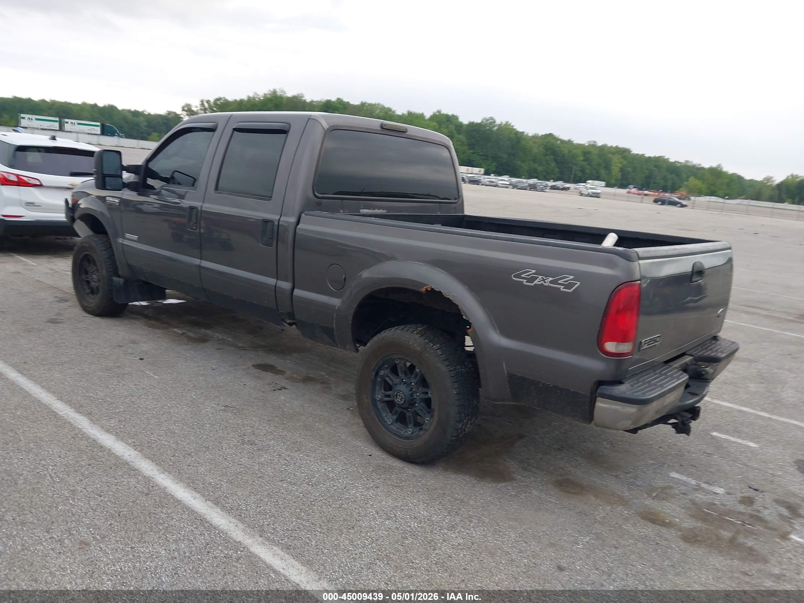 2005 Ford F-250 Lariat/xl/xlt Gray vin: 1FTSW21P35EC51572