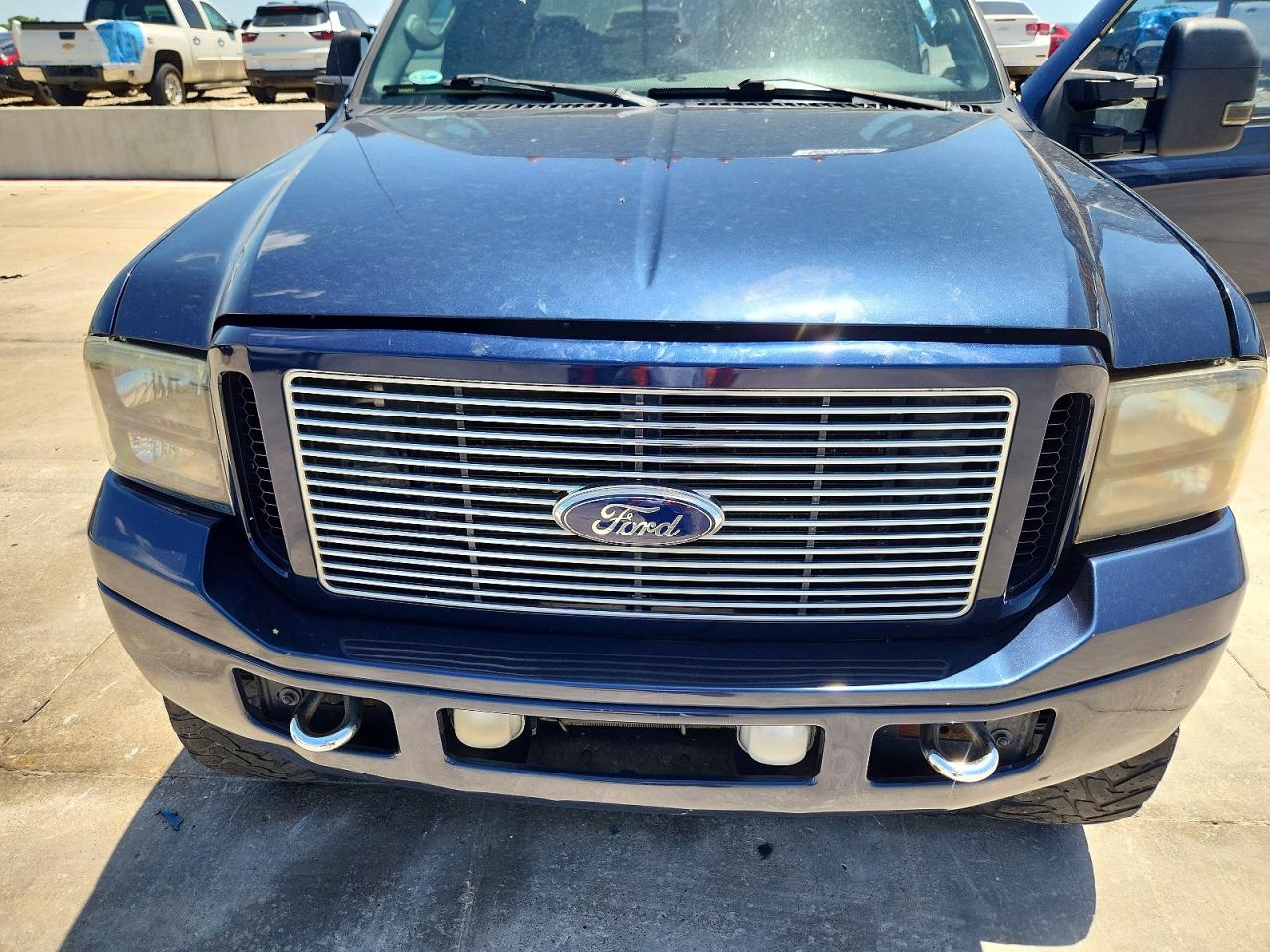 2005 Ford F250 Super Duty Blue vin: 1FTSW21P35EC81848