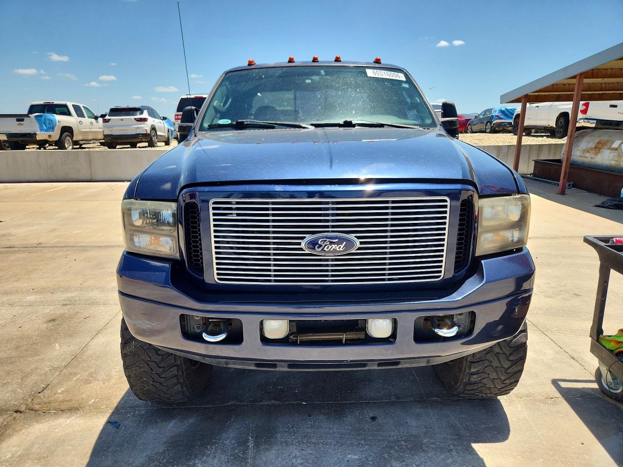 2005 Ford F250 Super Duty Blue vin: 1FTSW21P35EC81848
