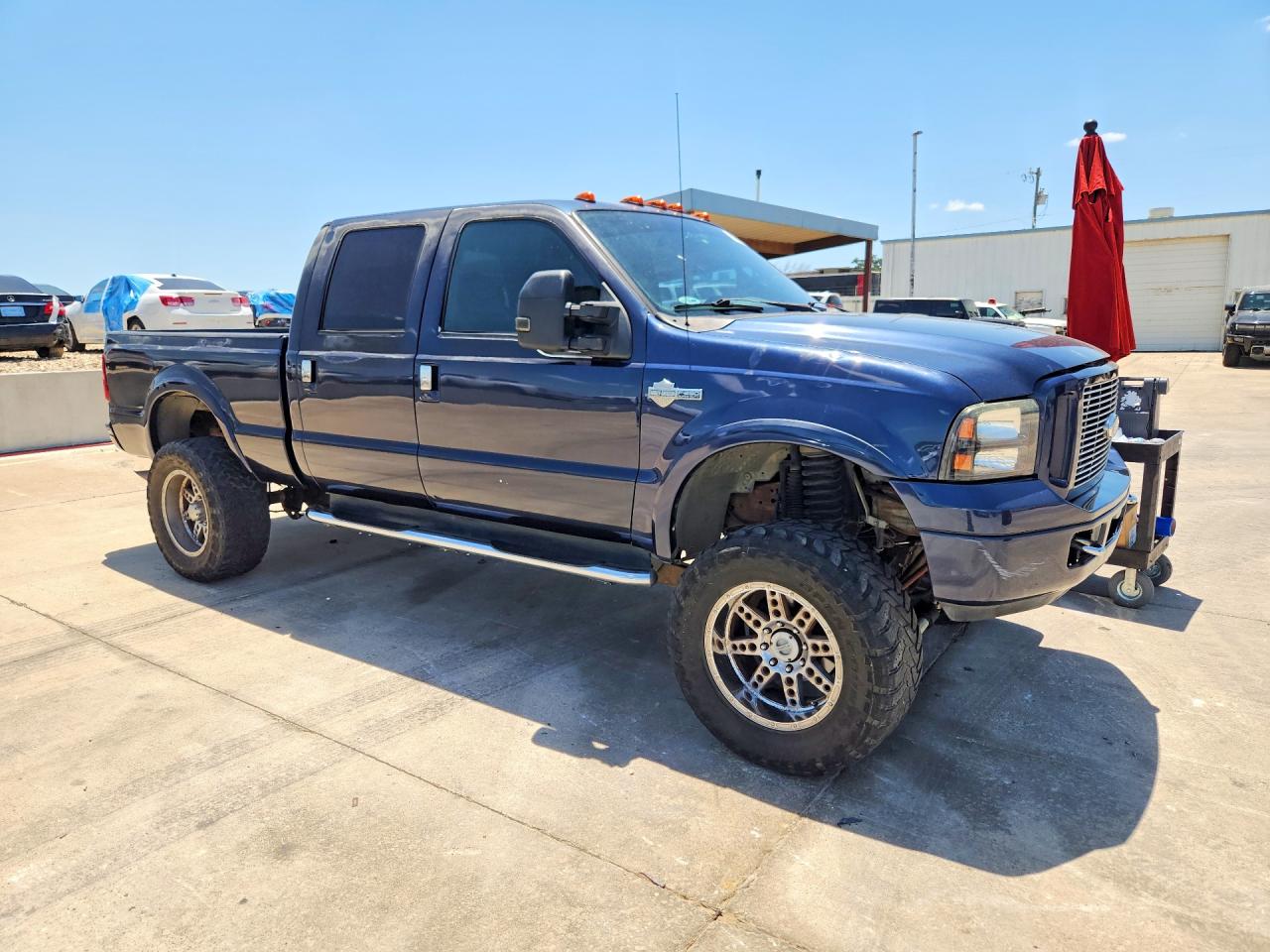 2005 Ford F250 Super Duty Blue vin: 1FTSW21P35EC81848