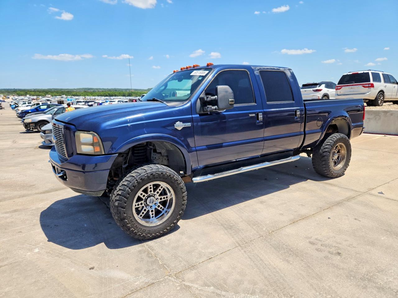2005 Ford F250 Super Duty Blue vin: 1FTSW21P35EC81848