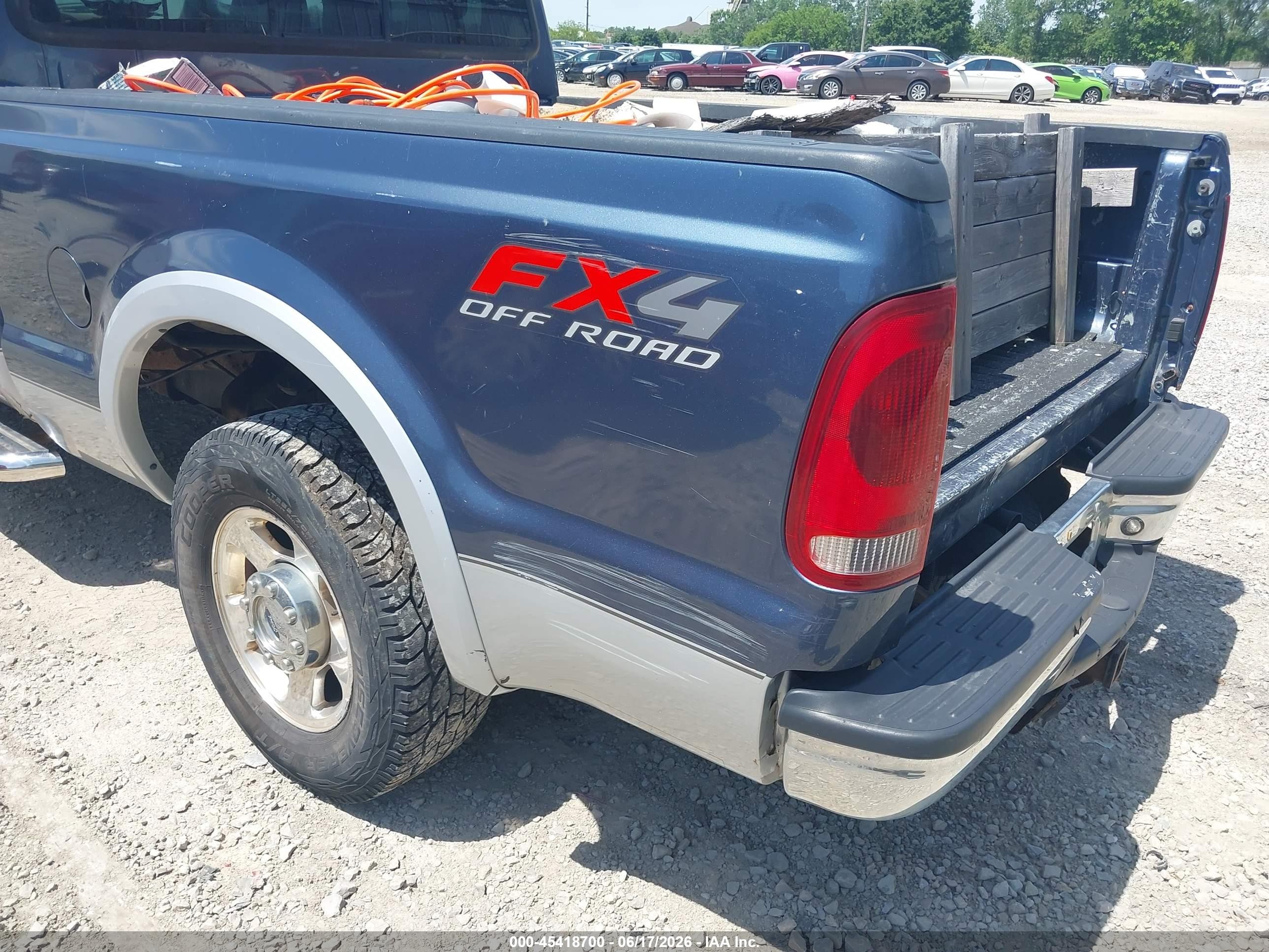 2006 Ford F-250 Lariat/xl/xlt Синий vin: 1FTSW21P36EA44875
