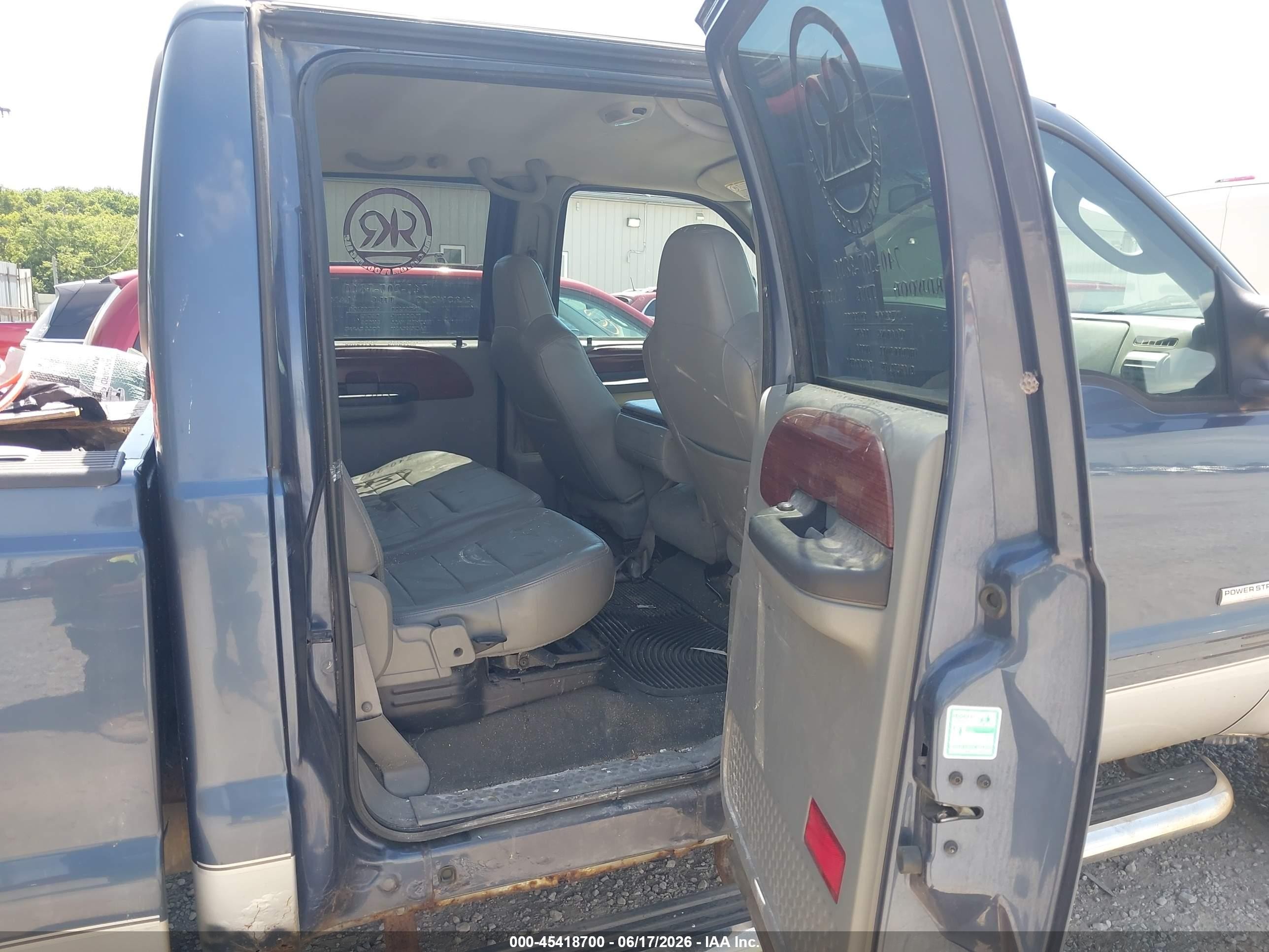 2006 Ford F-250 Lariat/xl/xlt Синий vin: 1FTSW21P36EA44875