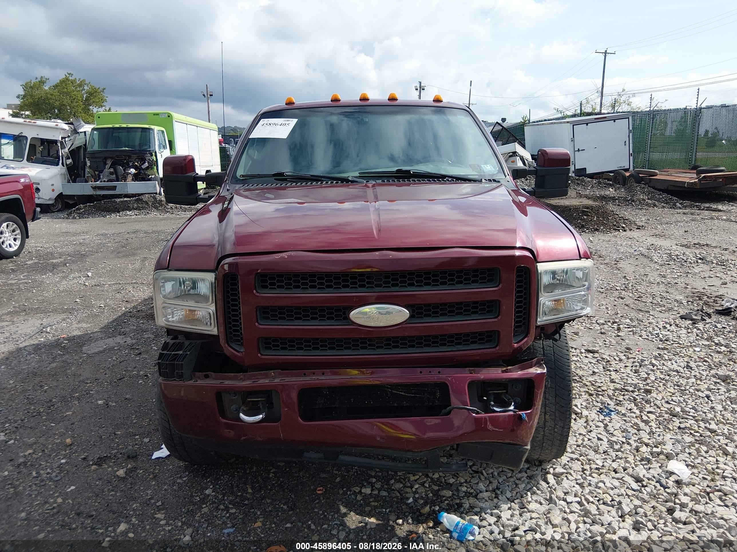 2006 Ford F-250 Lariat/xl/xlt Burgundy vin: 1FTSW21P36ED56243