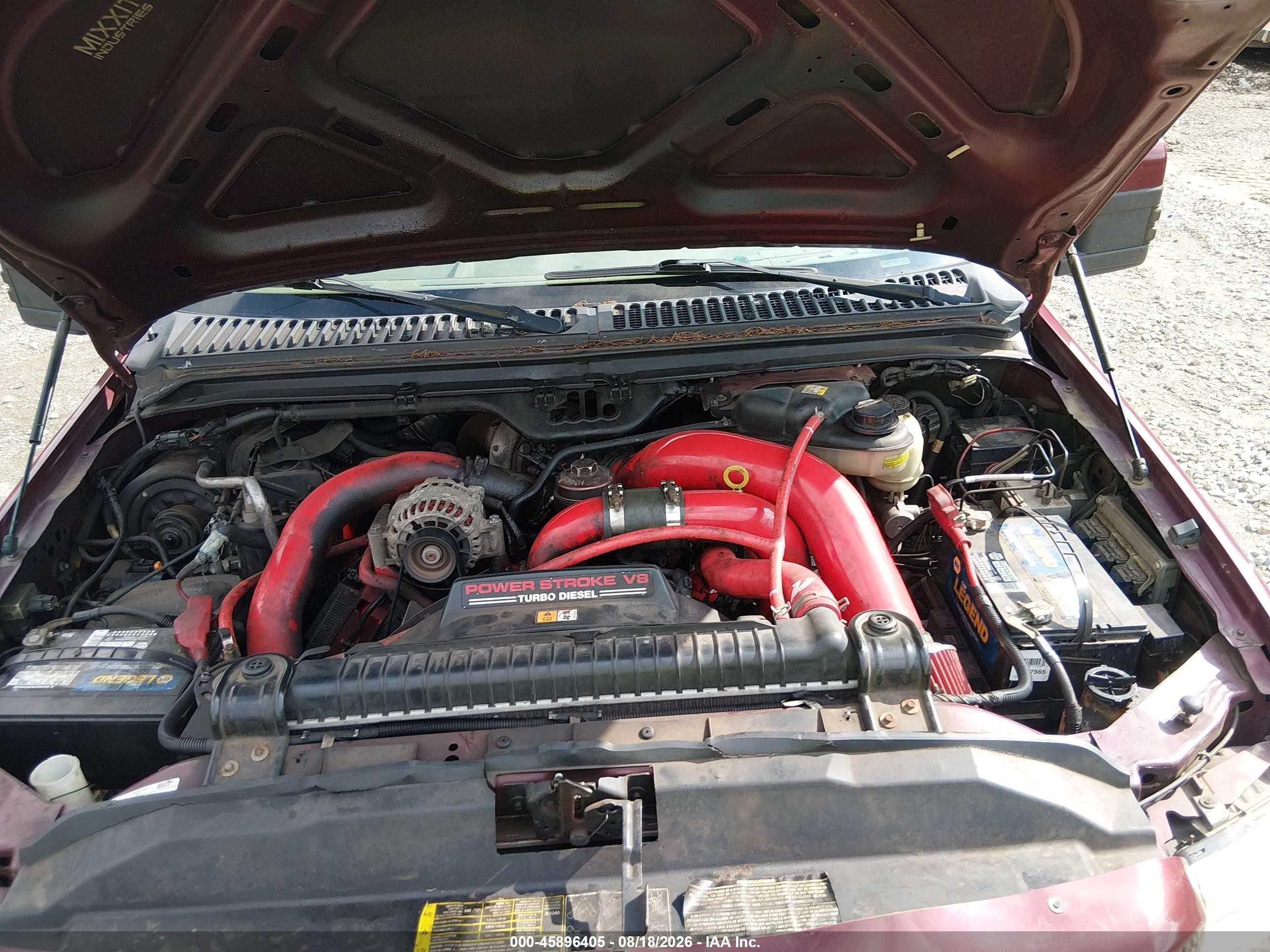 2006 Ford F-250 Lariat/xl/xlt Burgundy vin: 1FTSW21P36ED56243