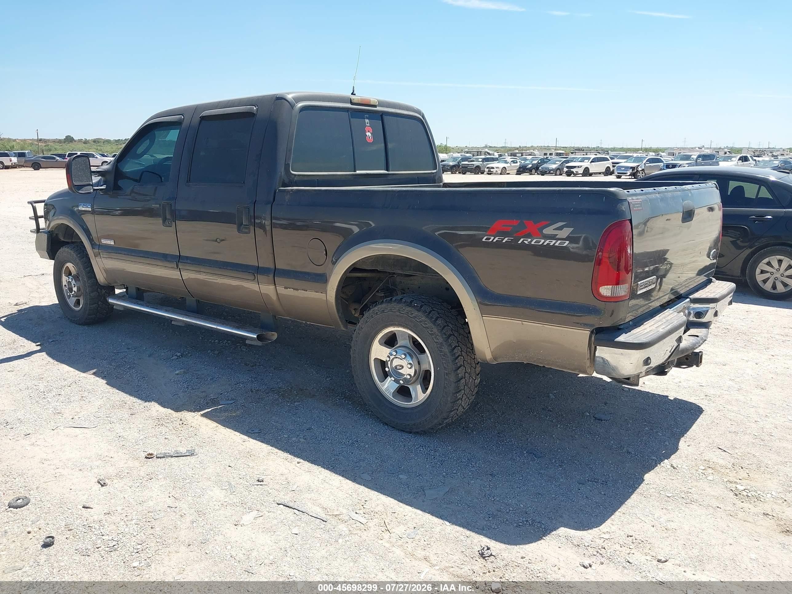 2007 Ford F-250 Lariat/xl/xlt Gray vin: 1FTSW21P37EB19429
