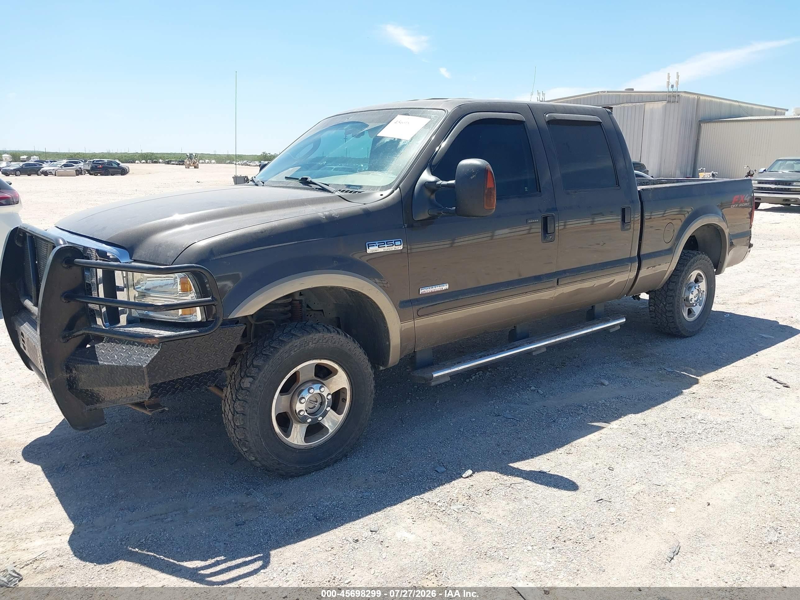 2007 Ford F-250 Lariat/xl/xlt Gray vin: 1FTSW21P37EB19429
