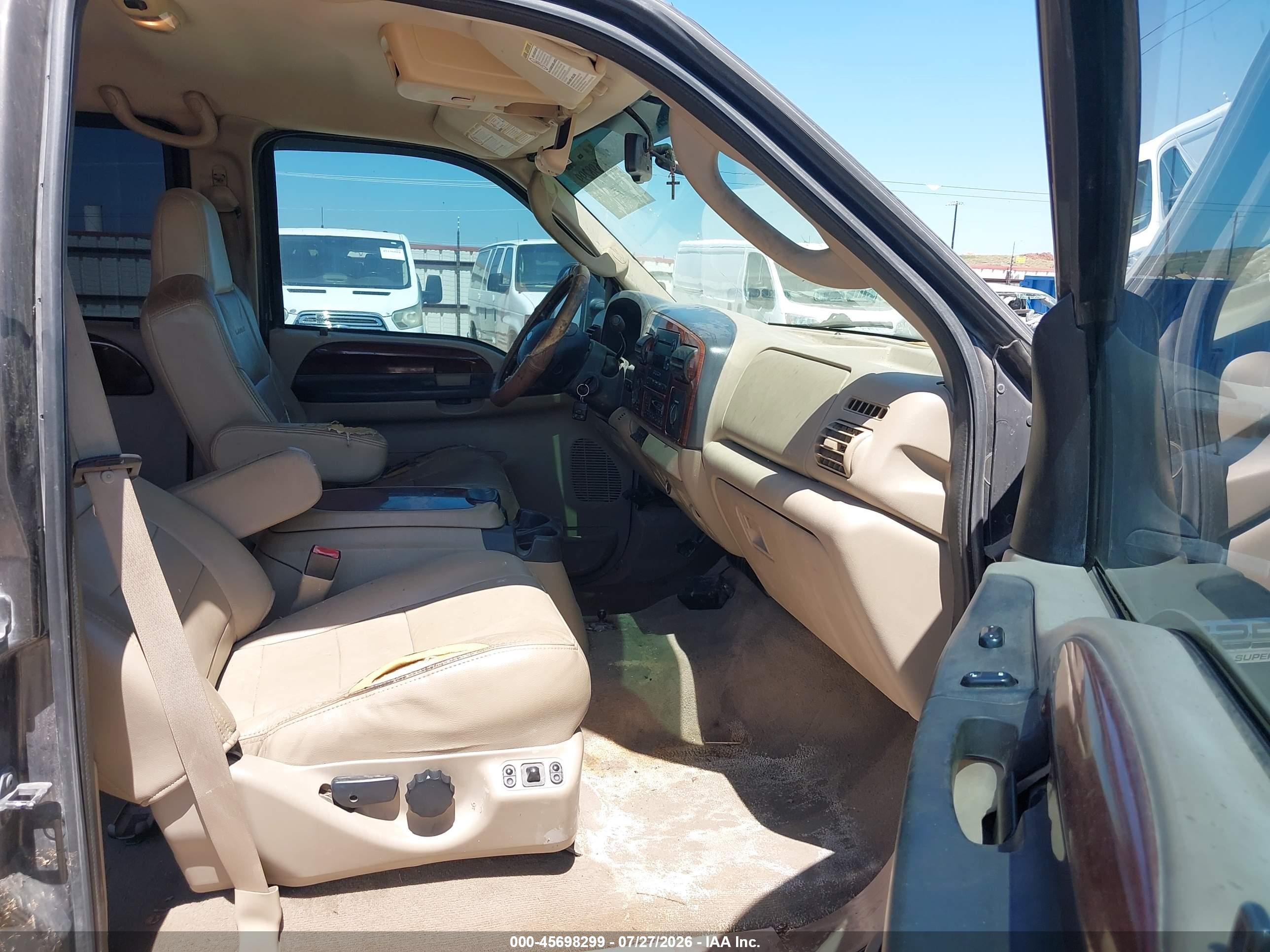 2007 Ford F-250 Lariat/xl/xlt Gray vin: 1FTSW21P37EB19429