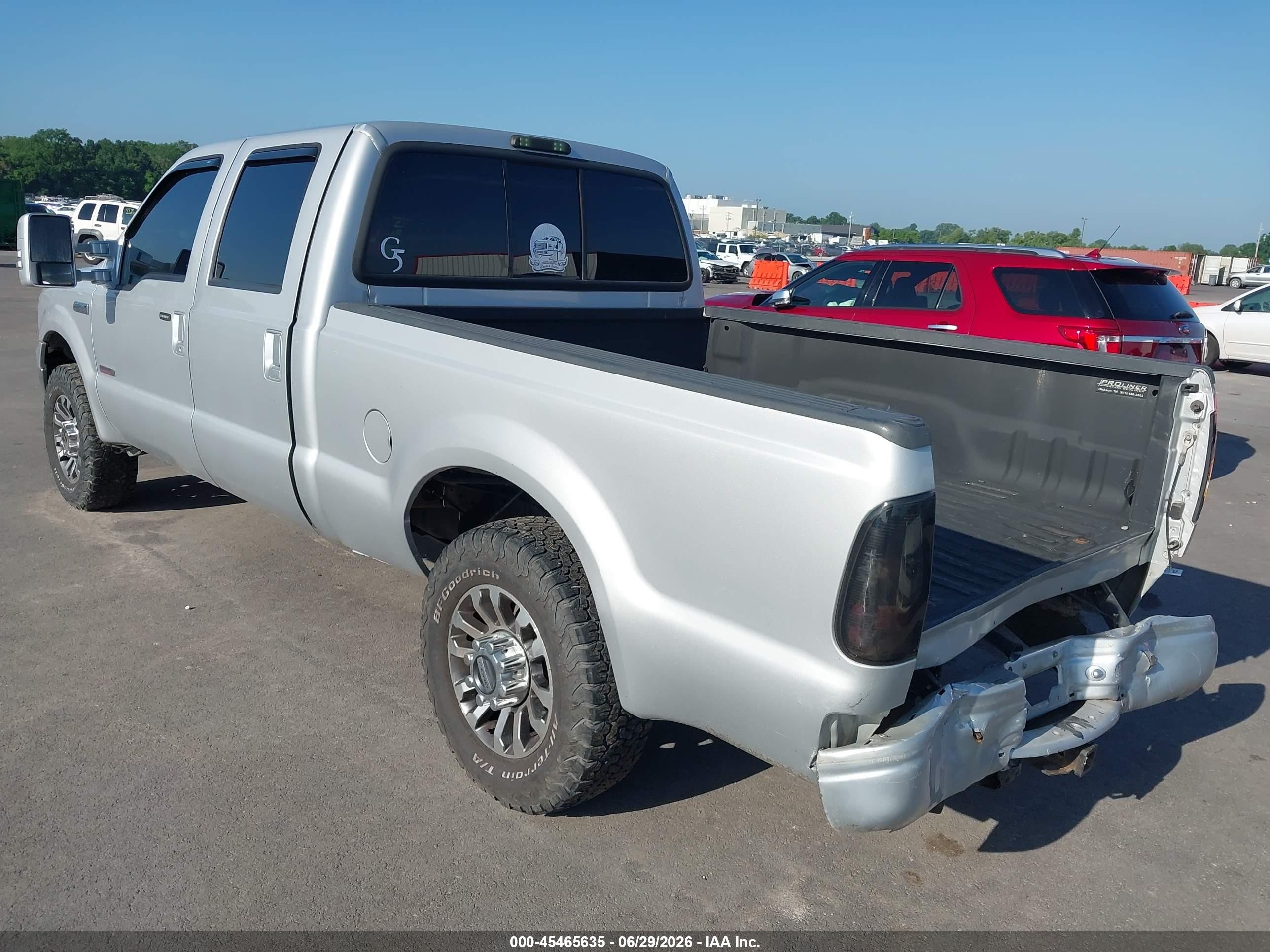 2005 Ford F-250 Lariat/xl/xlt Серебряный vin: 1FTSW21P45EA32846