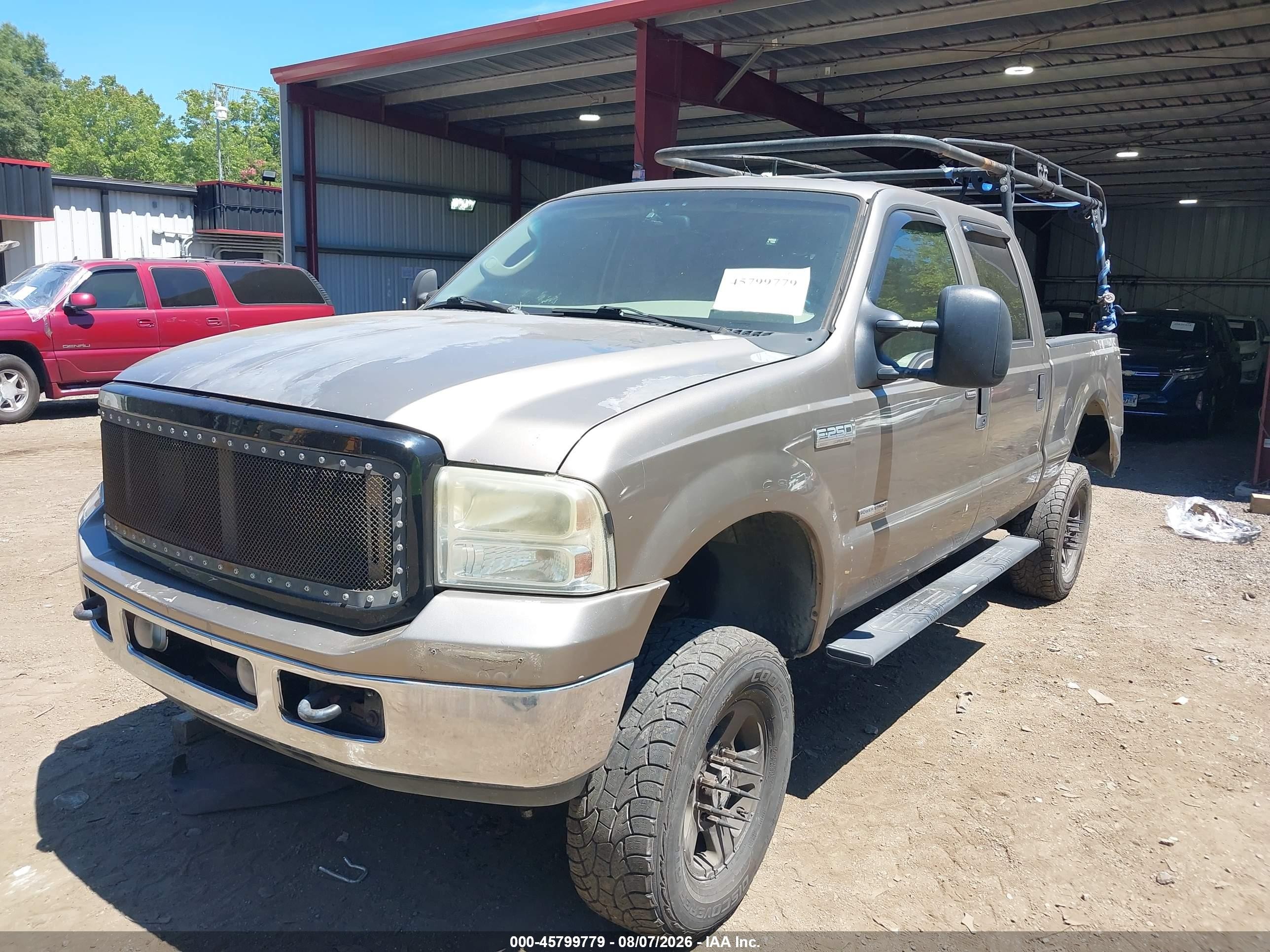 2005 Ford F-250 Lariat/xl/xlt Tan vin: 1FTSW21P45EA70139