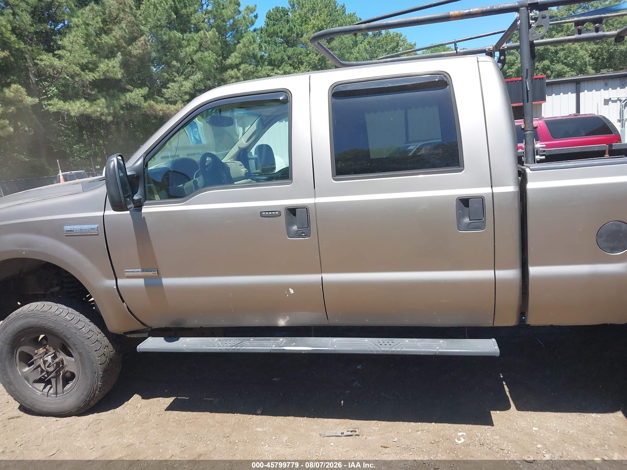 2005 Ford F-250 Lariat/xl/xlt Tan vin: 1FTSW21P45EA70139