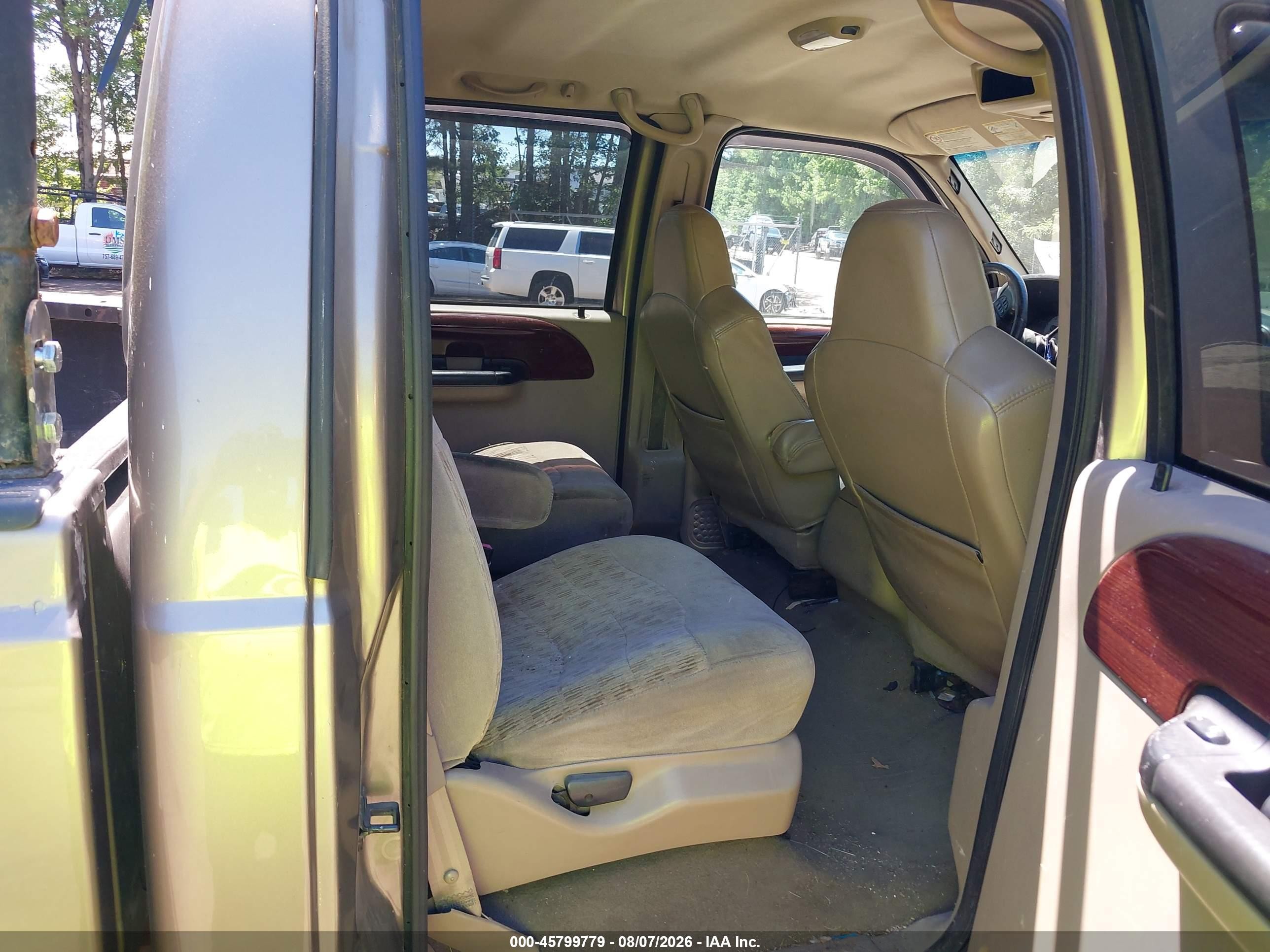 2005 Ford F-250 Lariat/xl/xlt Tan vin: 1FTSW21P45EA70139