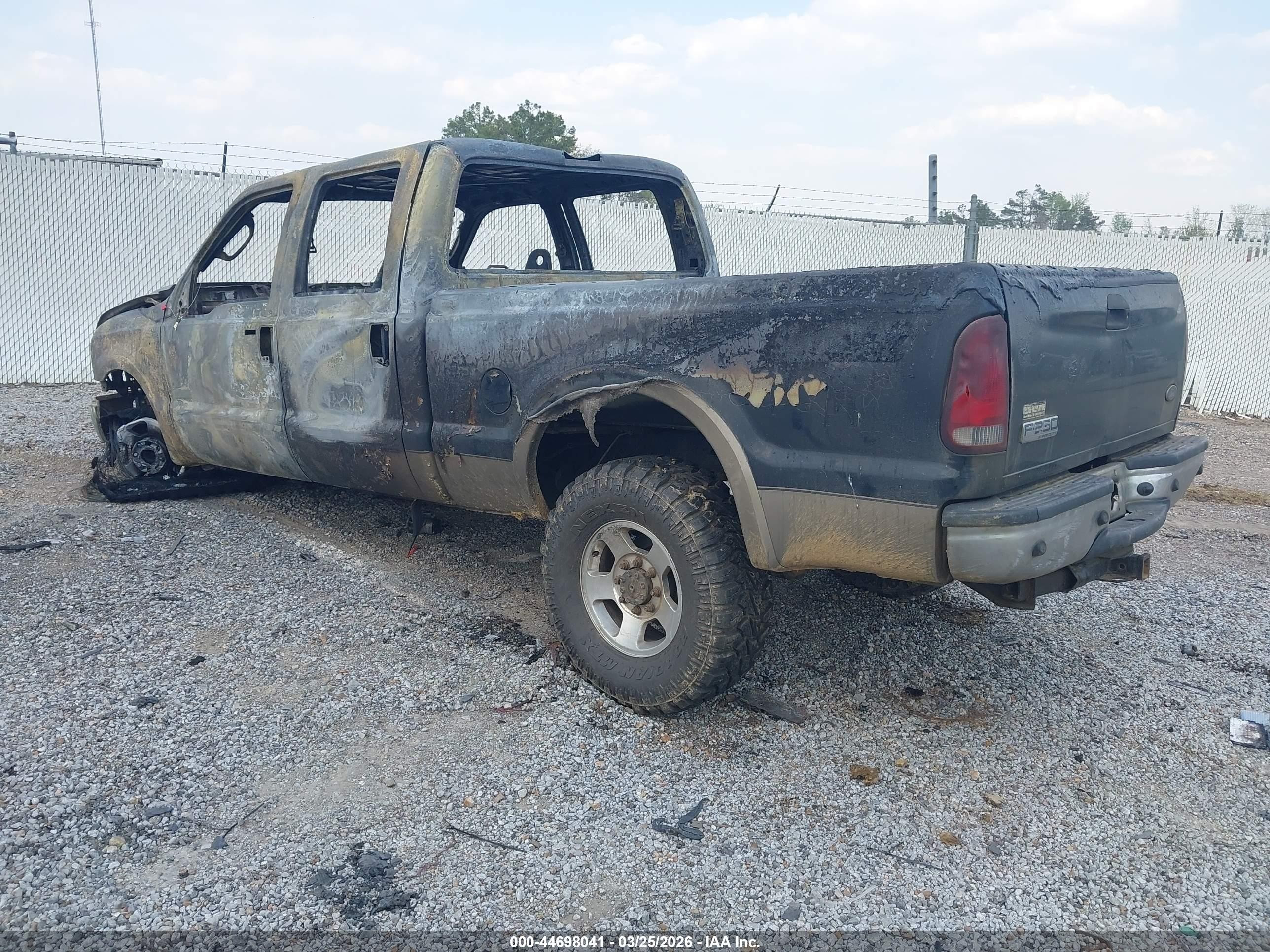 2005 Ford F-250 Lariat/xl/xlt Black vin: 1FTSW21P45EB43350