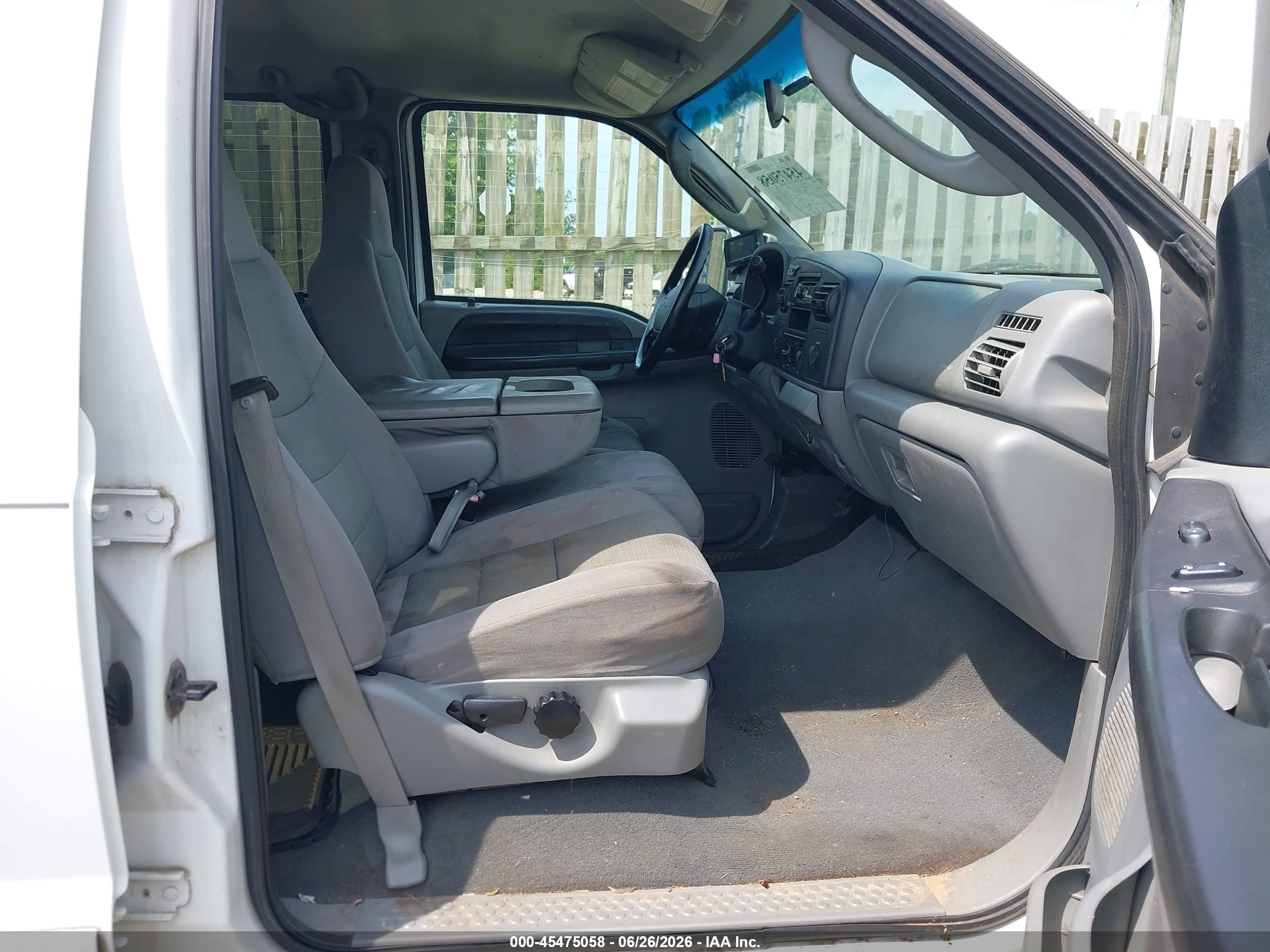 2005 Ford F-250 Lariat/xl/xlt White vin: 1FTSW21P45EB89843