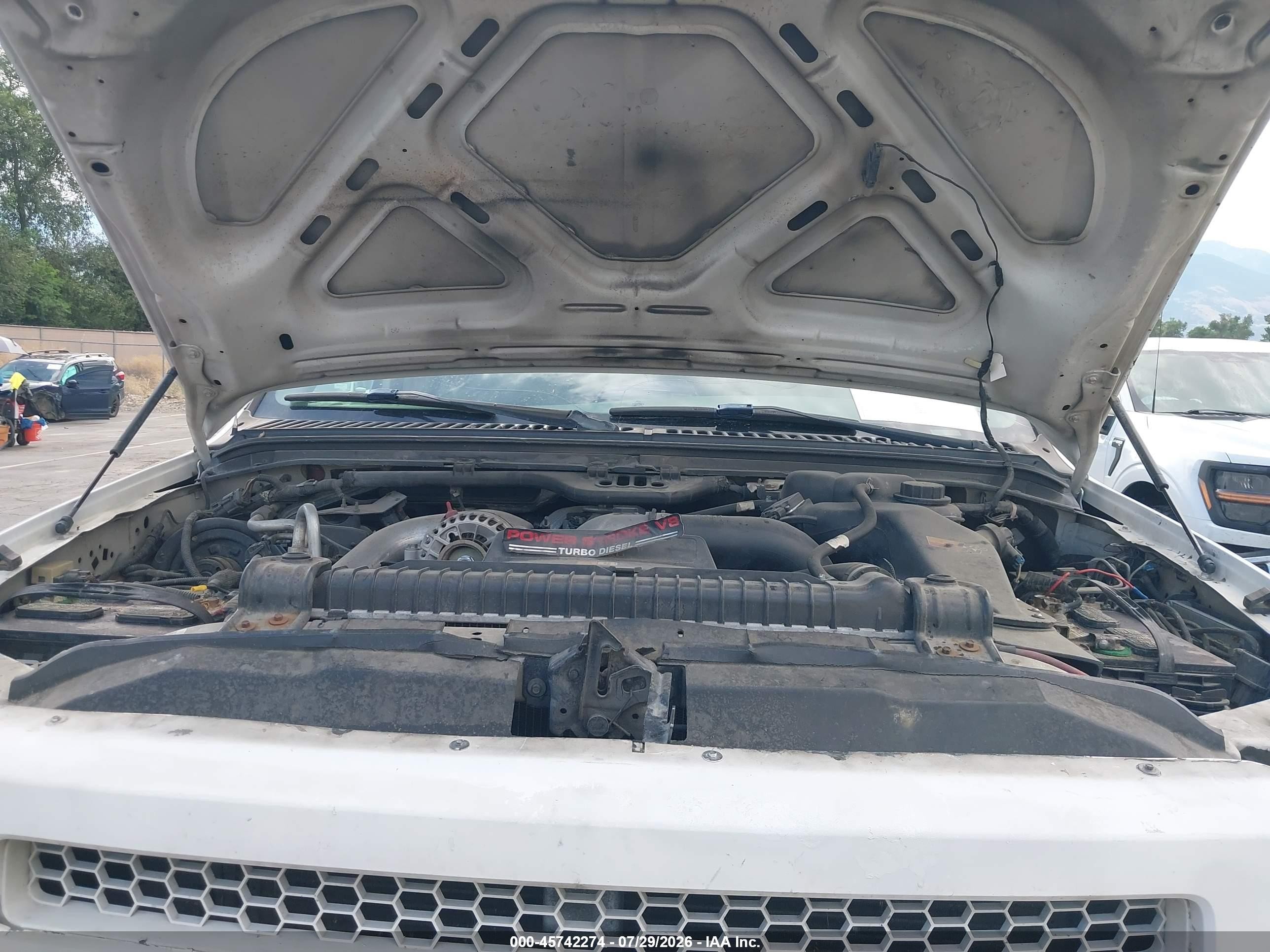 2005 Ford F-250 Lariat/xl/xlt White vin: 1FTSW21P45EC41150