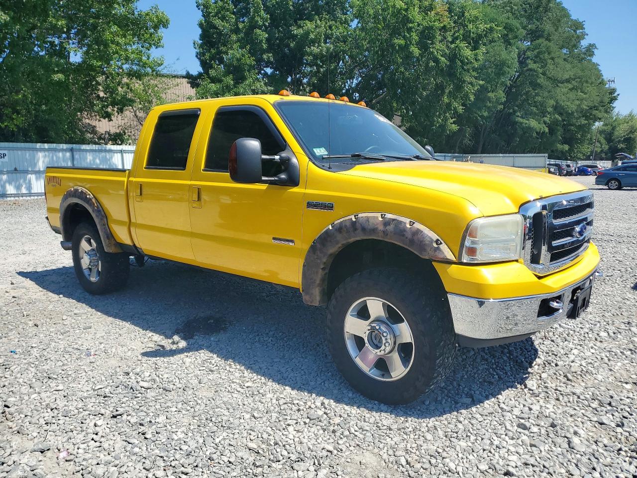 2007 Ford F-250 Super Duty Yellow vin: 1FTSW21P46EA06409
