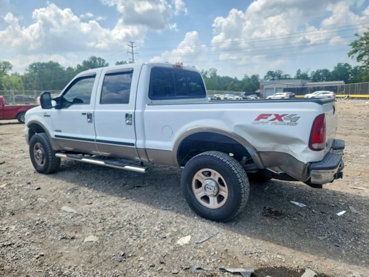 2006 Ford F250 Super Duty White vin: 1FTSW21P46EB03562