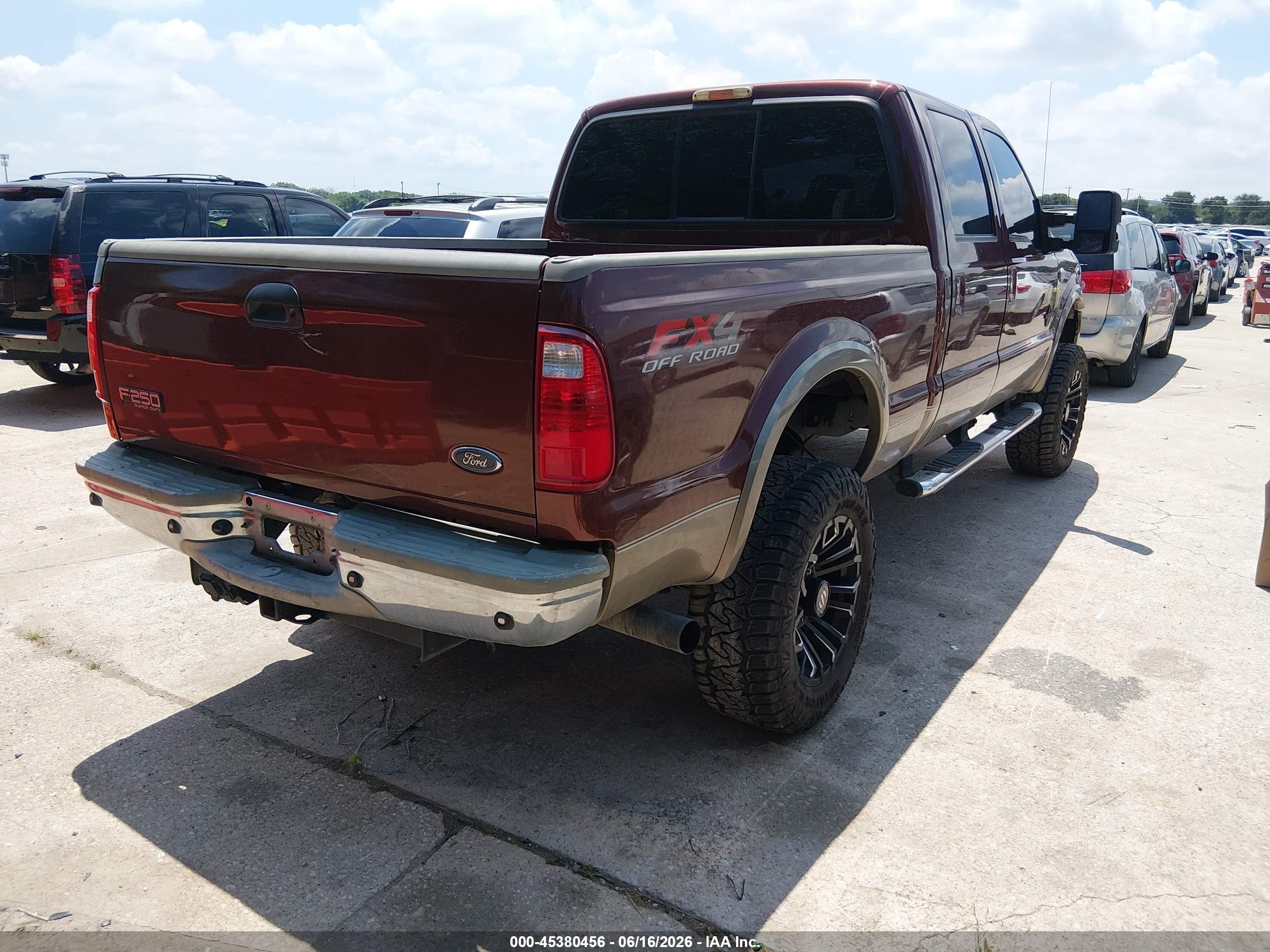2006 Ford F-250 Lariat/xl/xlt Burgundy vin: 1FTSW21P46EC06710