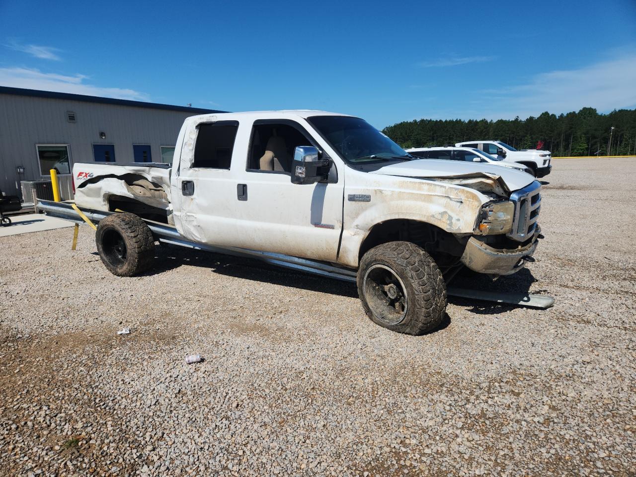 2006 Ford F250 Super Duty White vin: 1FTSW21P46ED12705