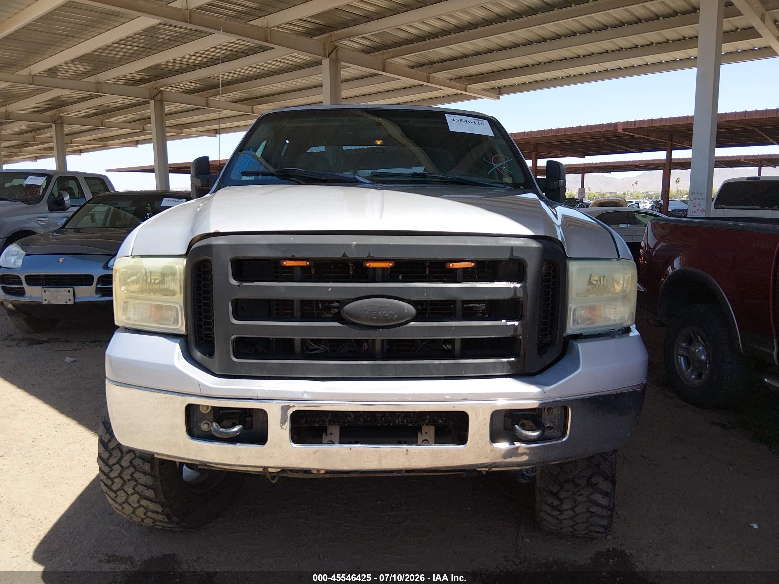 2006 Ford F-250 Lariat/xl/xlt Серебряный vin: 1FTSW21P46ED57501