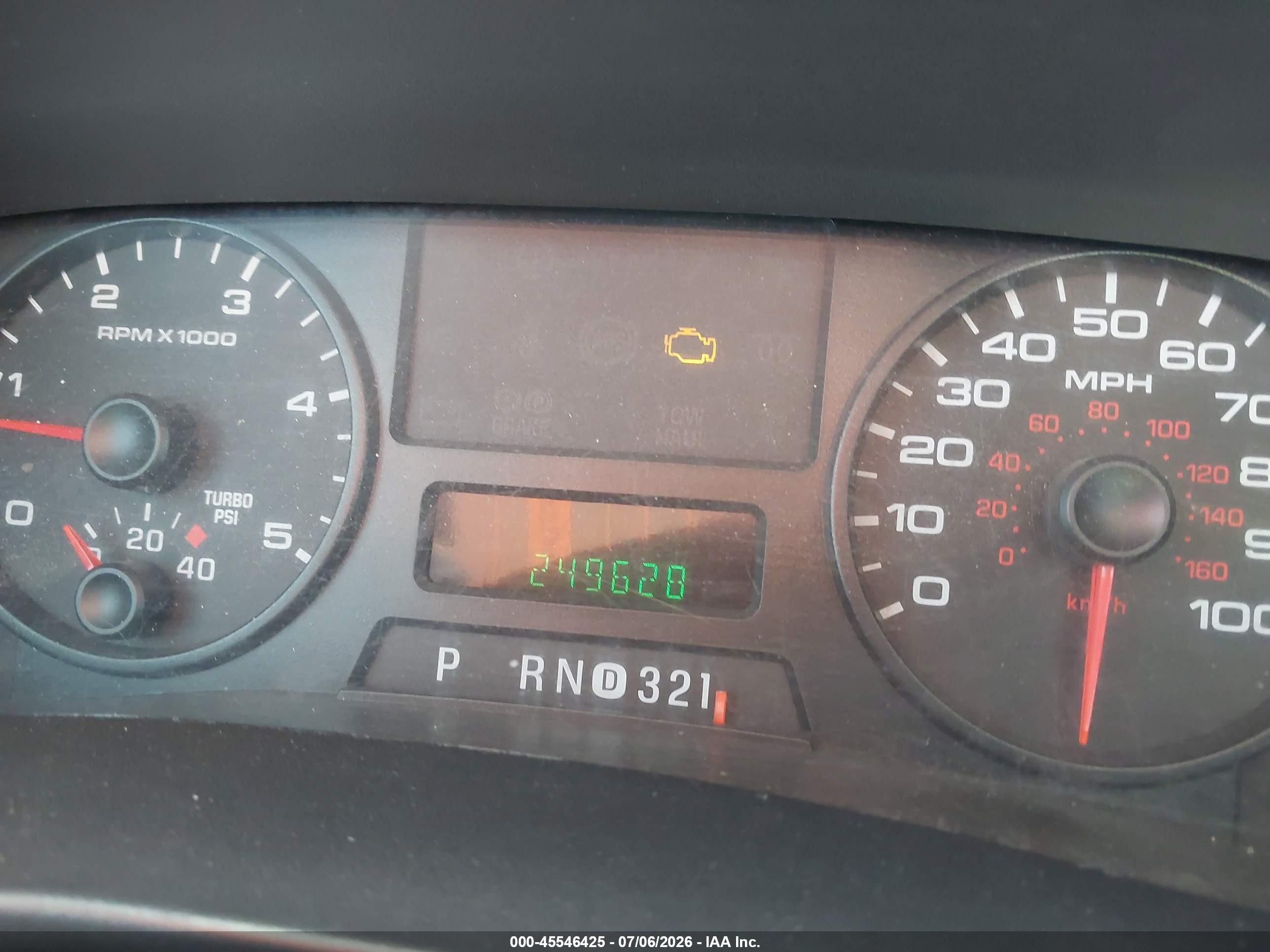 2006 Ford F-250 Lariat/xl/xlt Серебряный vin: 1FTSW21P46ED57501