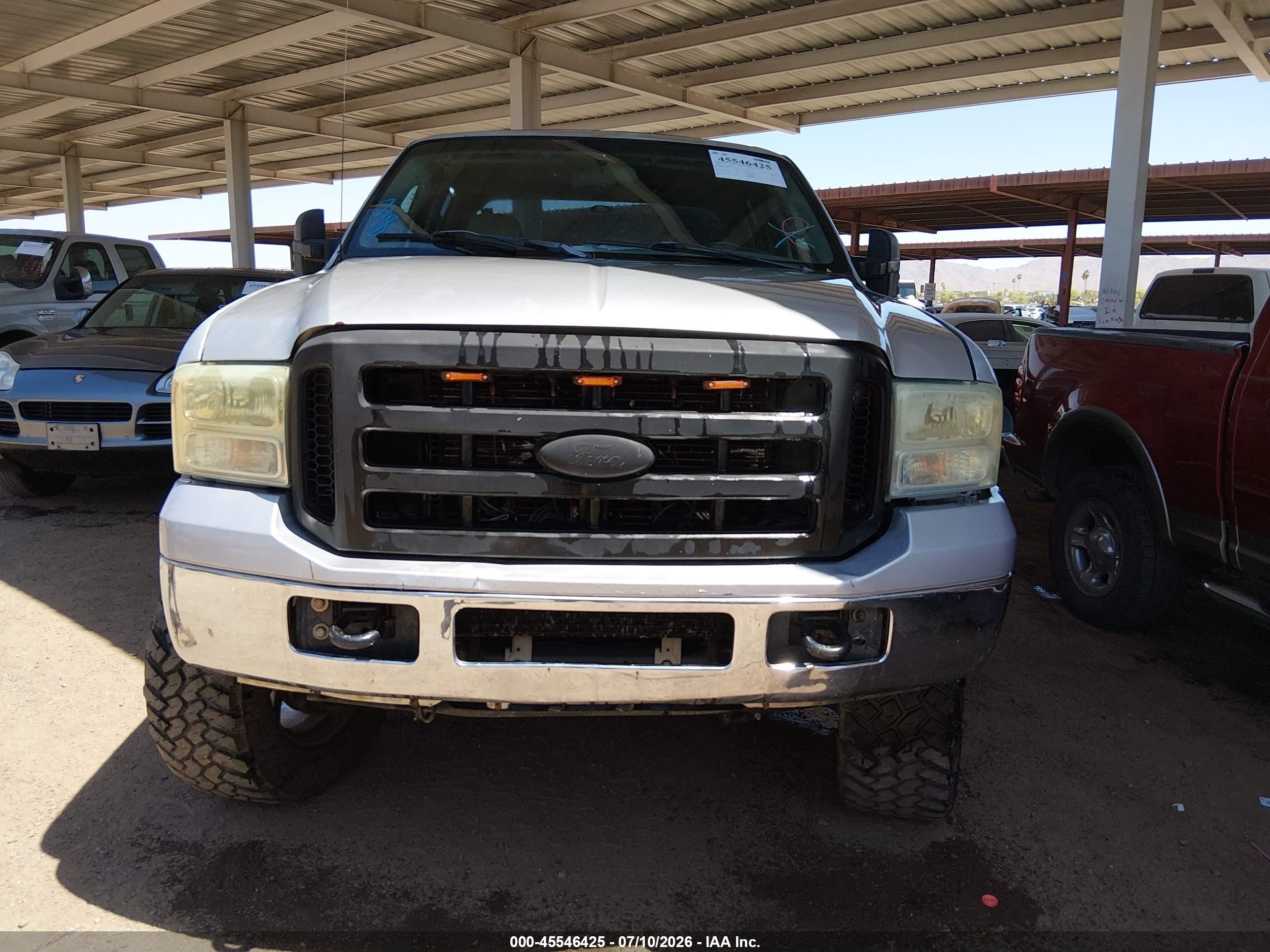 2006 Ford F-250 Lariat/xl/xlt Серебряный vin: 1FTSW21P46ED57501