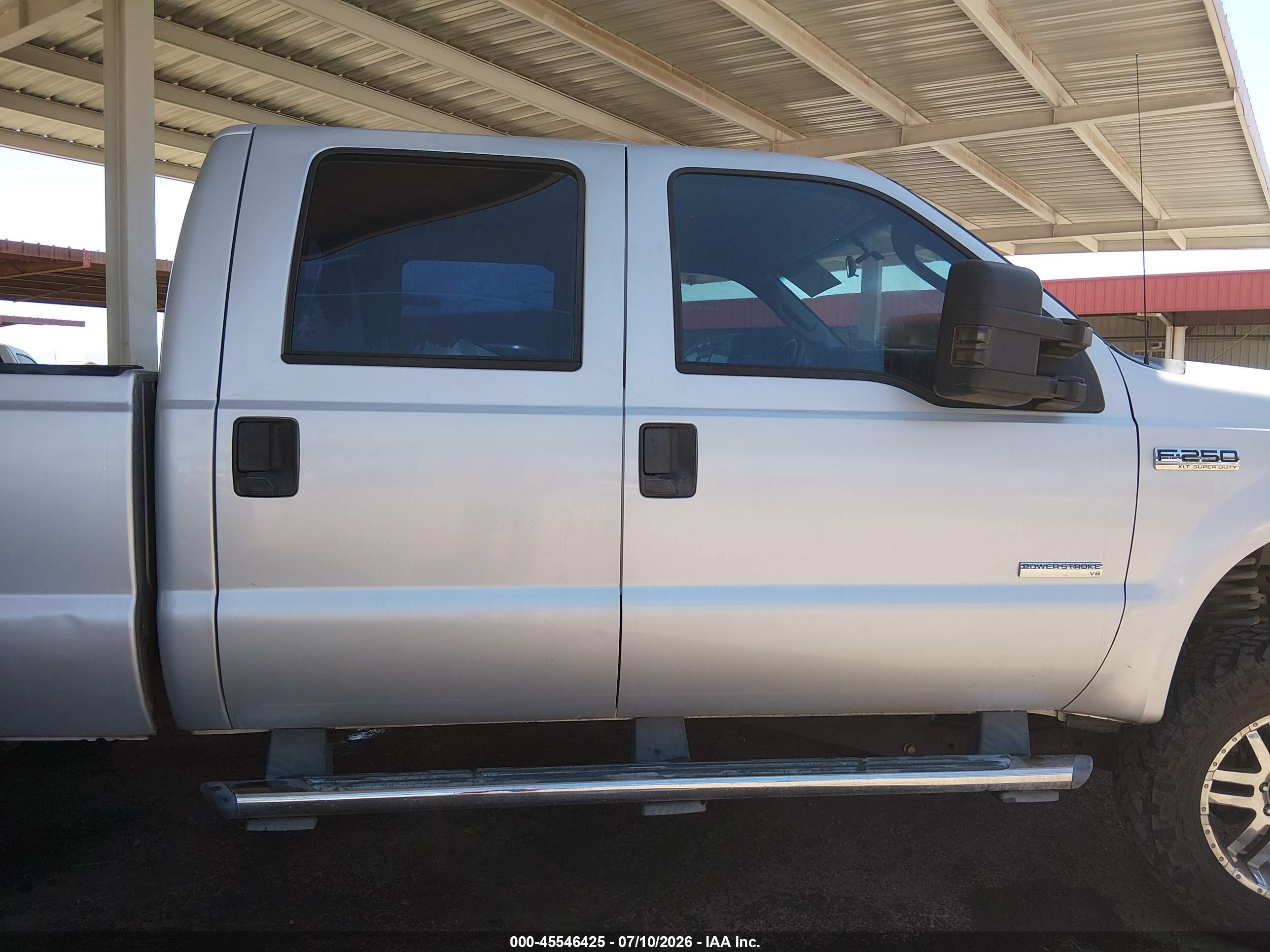 2006 Ford F-250 Lariat/xl/xlt Серебряный vin: 1FTSW21P46ED57501