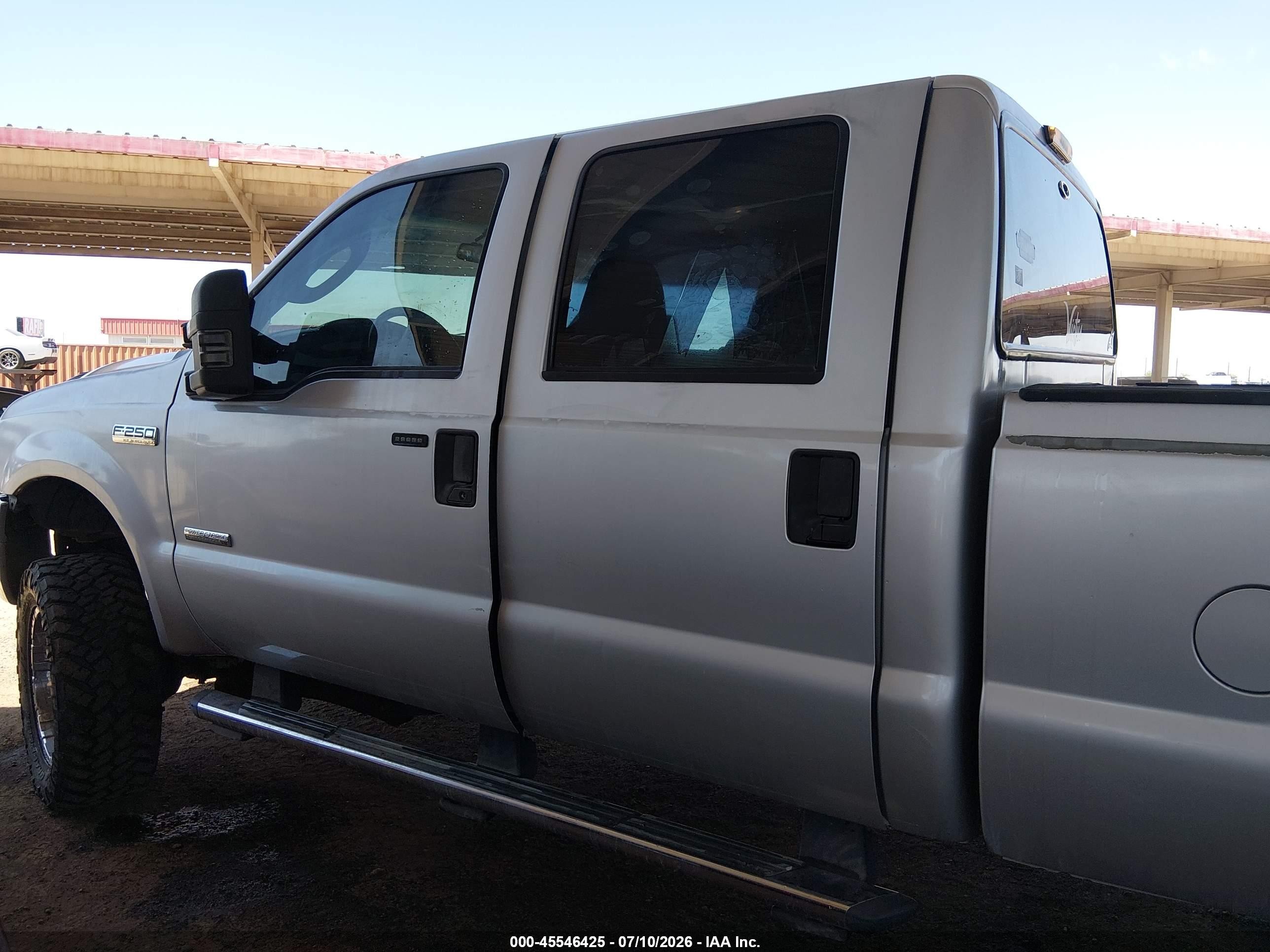 2006 Ford F-250 Lariat/xl/xlt Серебряный vin: 1FTSW21P46ED57501
