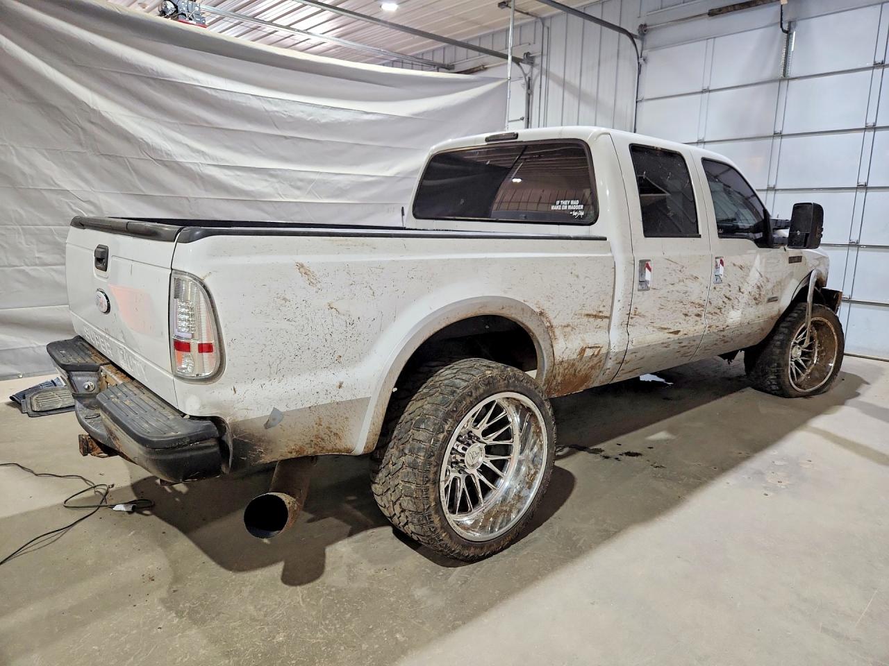 2007 Ford F250 Super Duty White vin: 1FTSW21P47EA99790