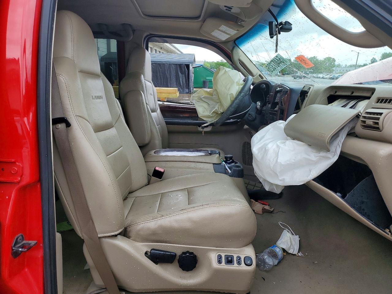 2007 Ford F250 Super Duty Red vin: 1FTSW21P47EB29371