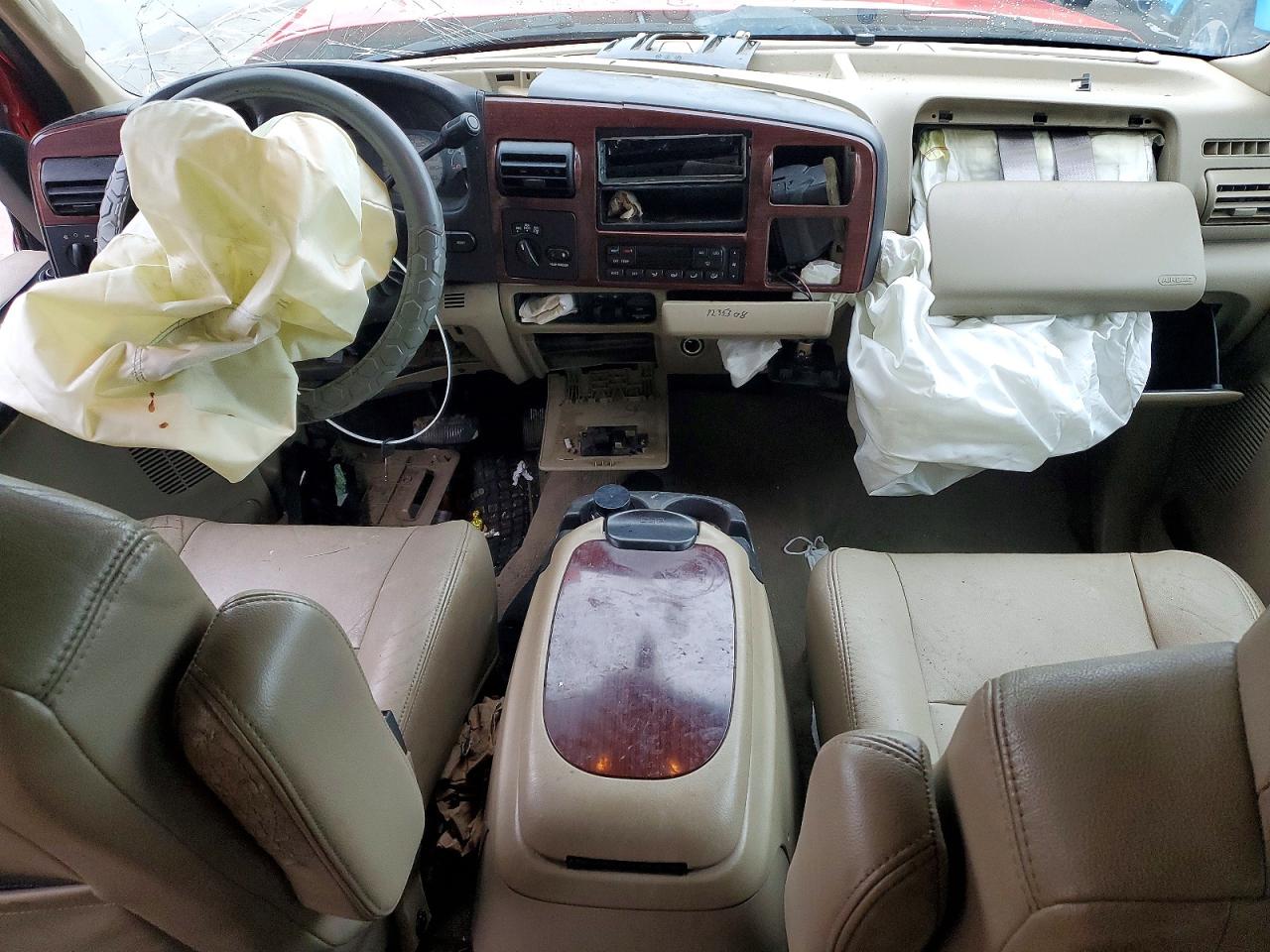 2007 Ford F250 Super Duty Red vin: 1FTSW21P47EB29371